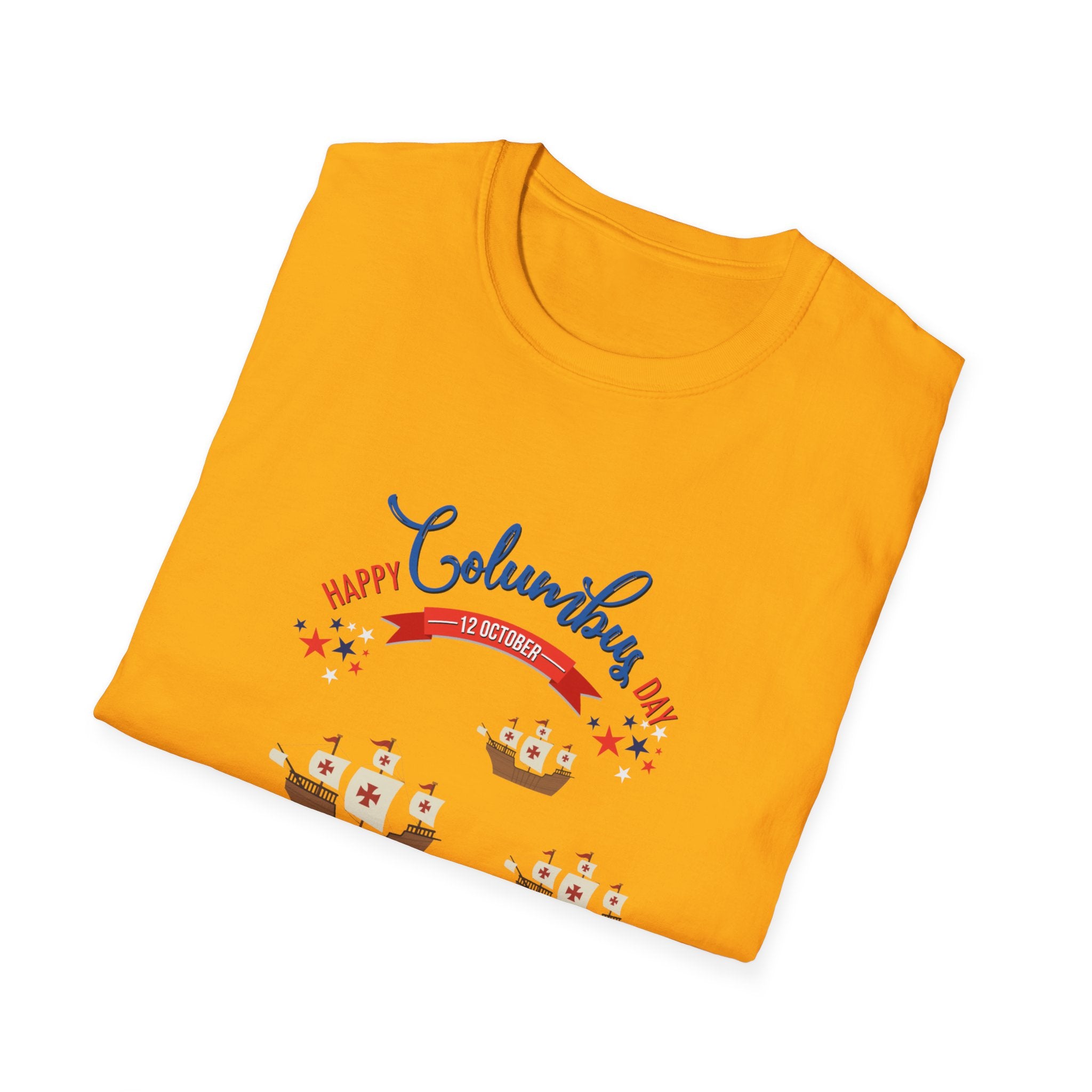 Happy Columbus Day Unisex Softstyle T-Shirt