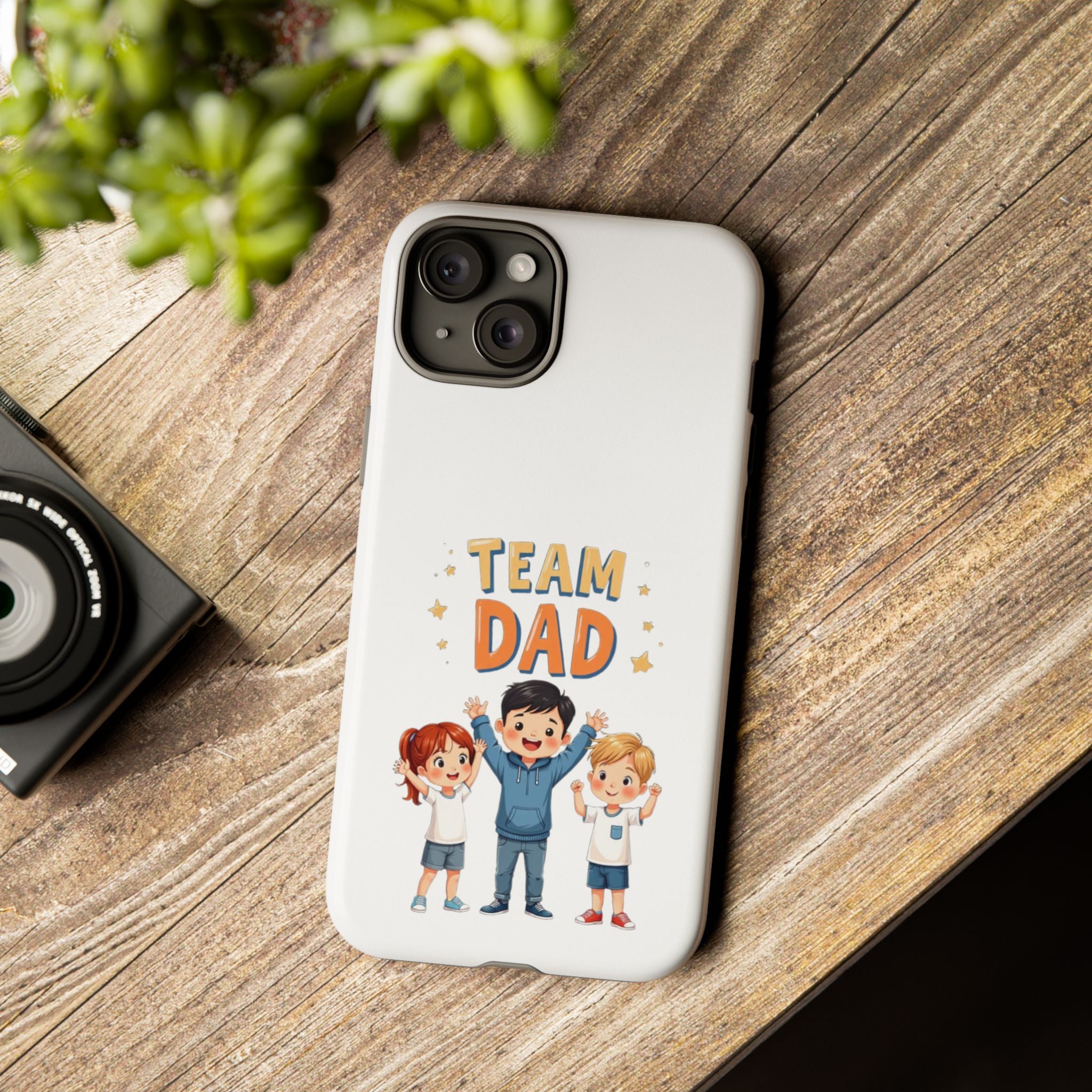 Team Dad Phone Case, Fun Gift for Fathers, Durable Phone Protector, Cute Dad Team Merchandise, Father's Day Special