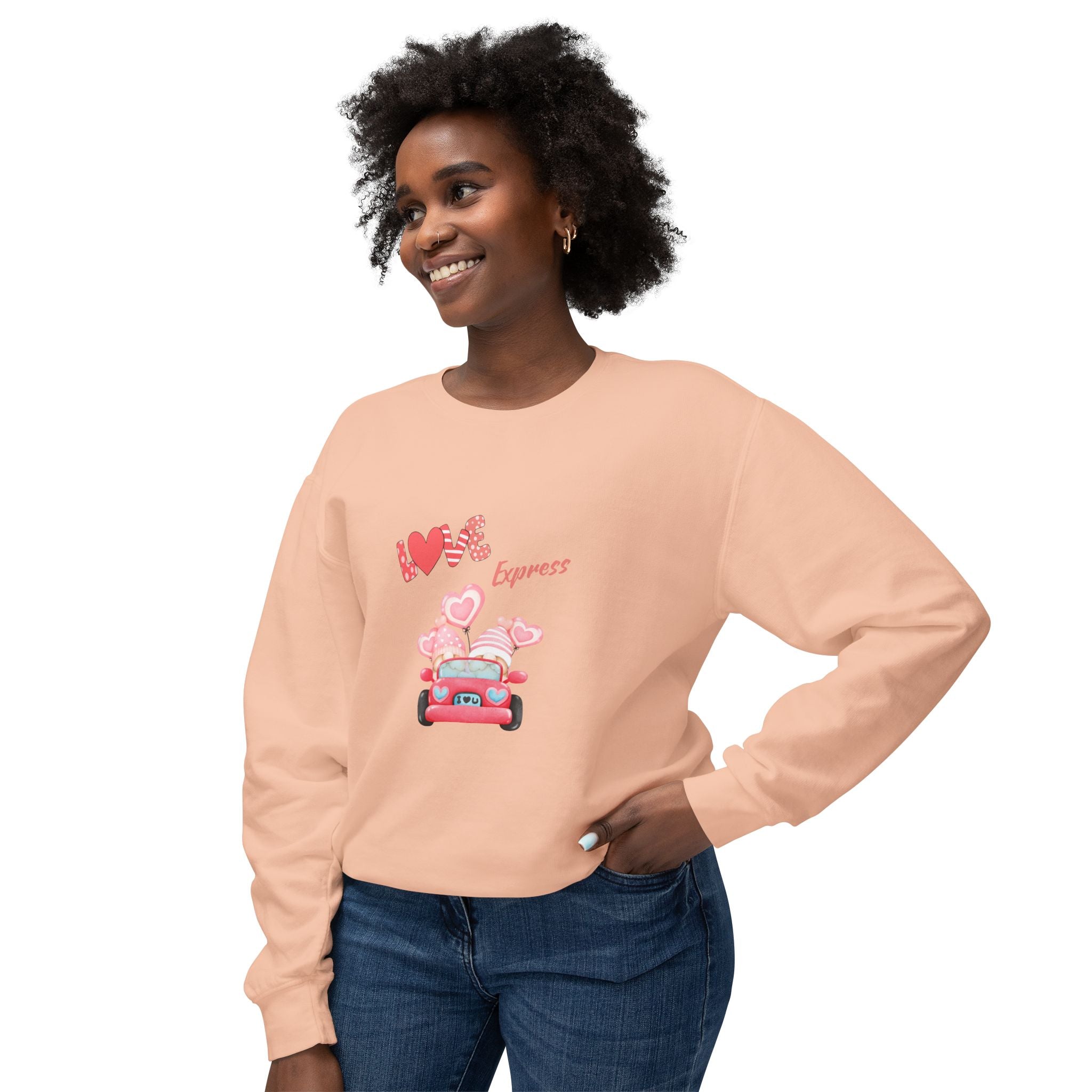 Love Express Unisex Lightweight Crewneck Sweatshirt