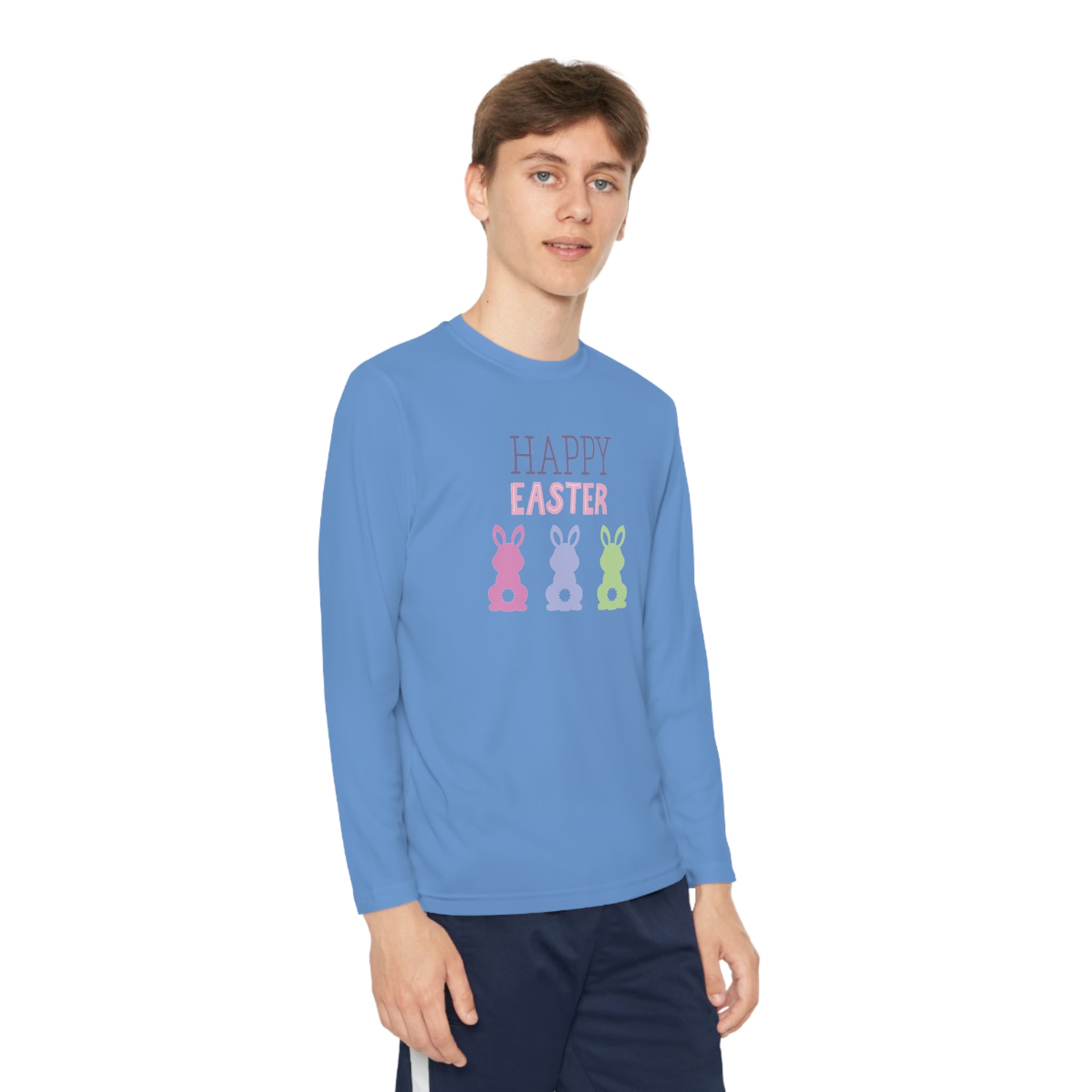 Have A Bunny-tastic Easter Youth Long Sleeve Competitor Tee