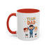 Team Dad Accent Coffee Mug