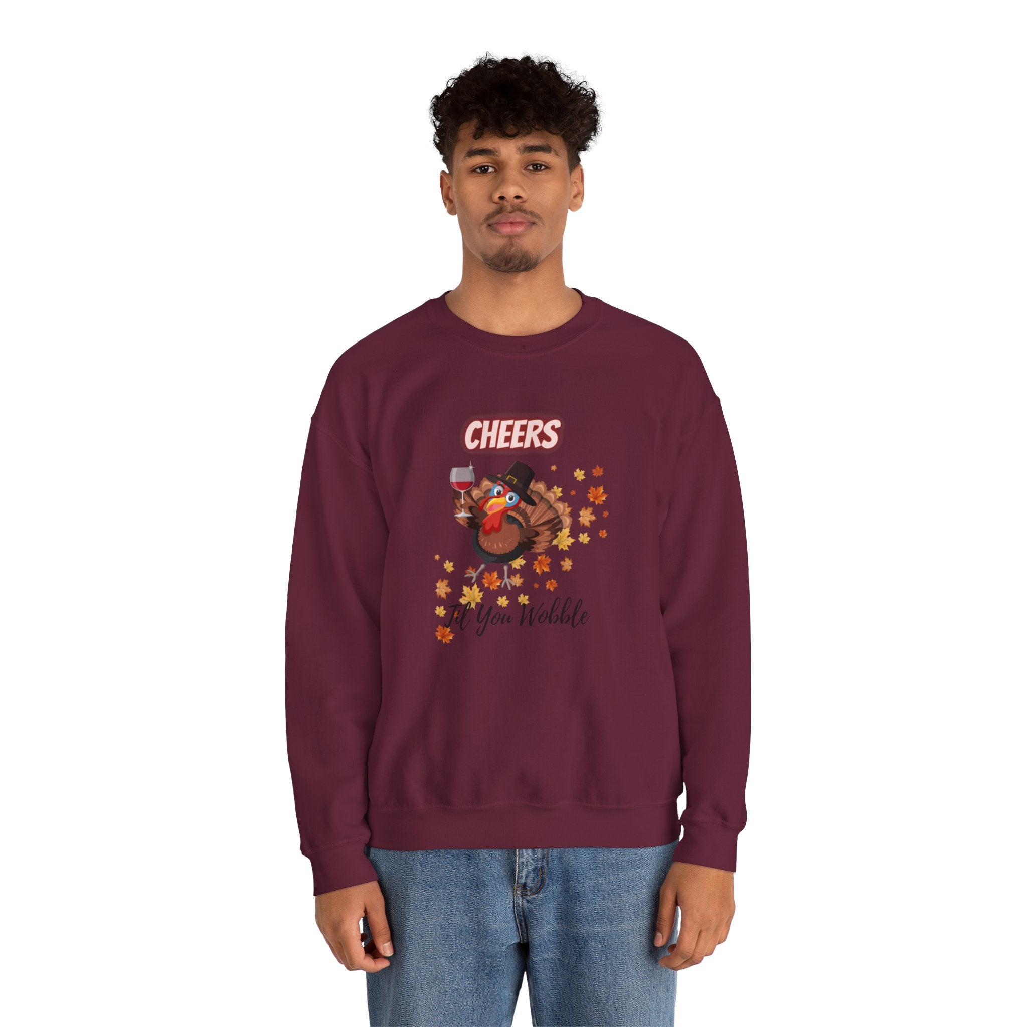 Cheers Til You Wobble Unisex Heavy Blend™ Crewneck Sweatshirt