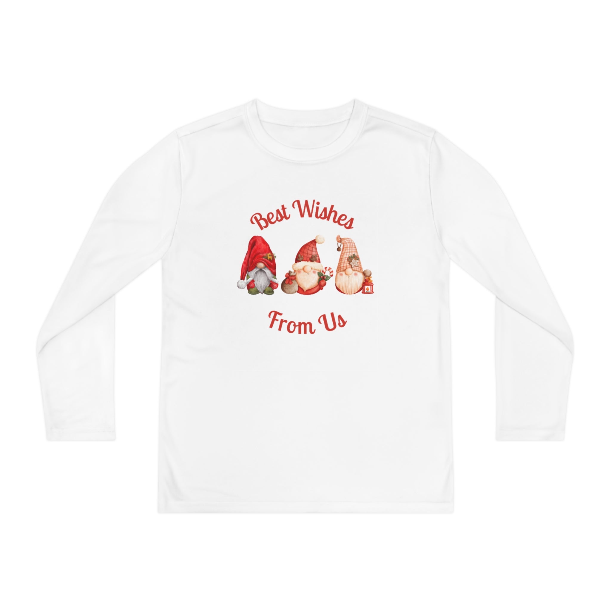 Gnome Best Wishes Youth Long Sleeve Competitor Tee
