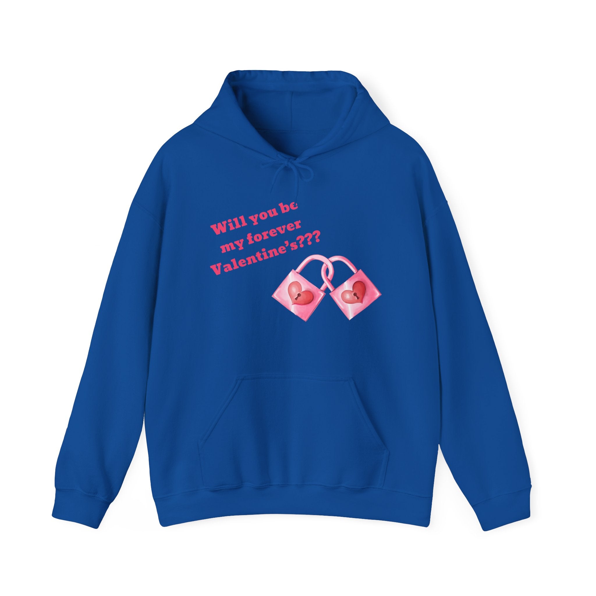 Will You Be My Forever Valentine?? Unisex Heavy Blend™ Hooded Sweatshirt