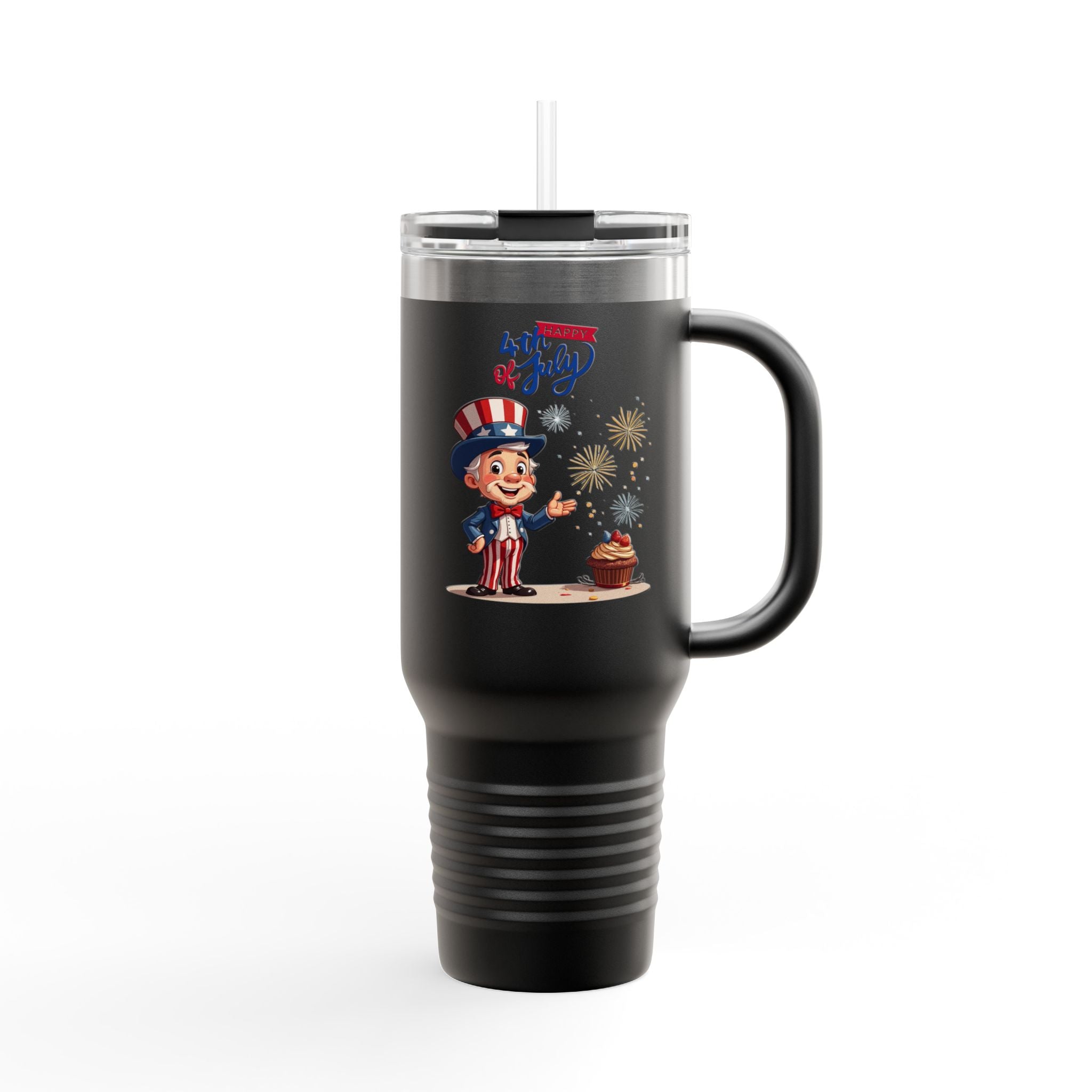 Uncle Sam Happy 4th of July Insulated Travel Mug, 40oz