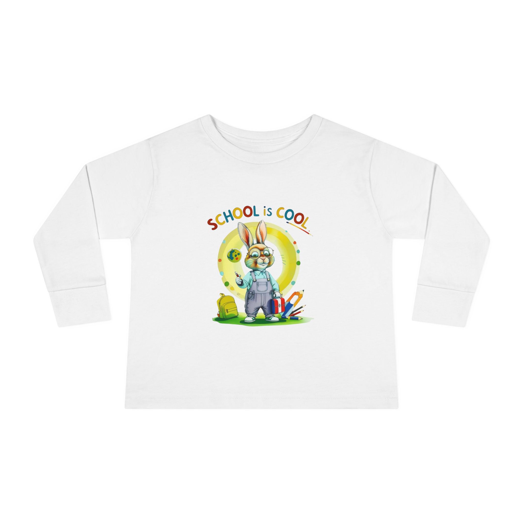 School is Cool Toddler Long Sleeve Tee