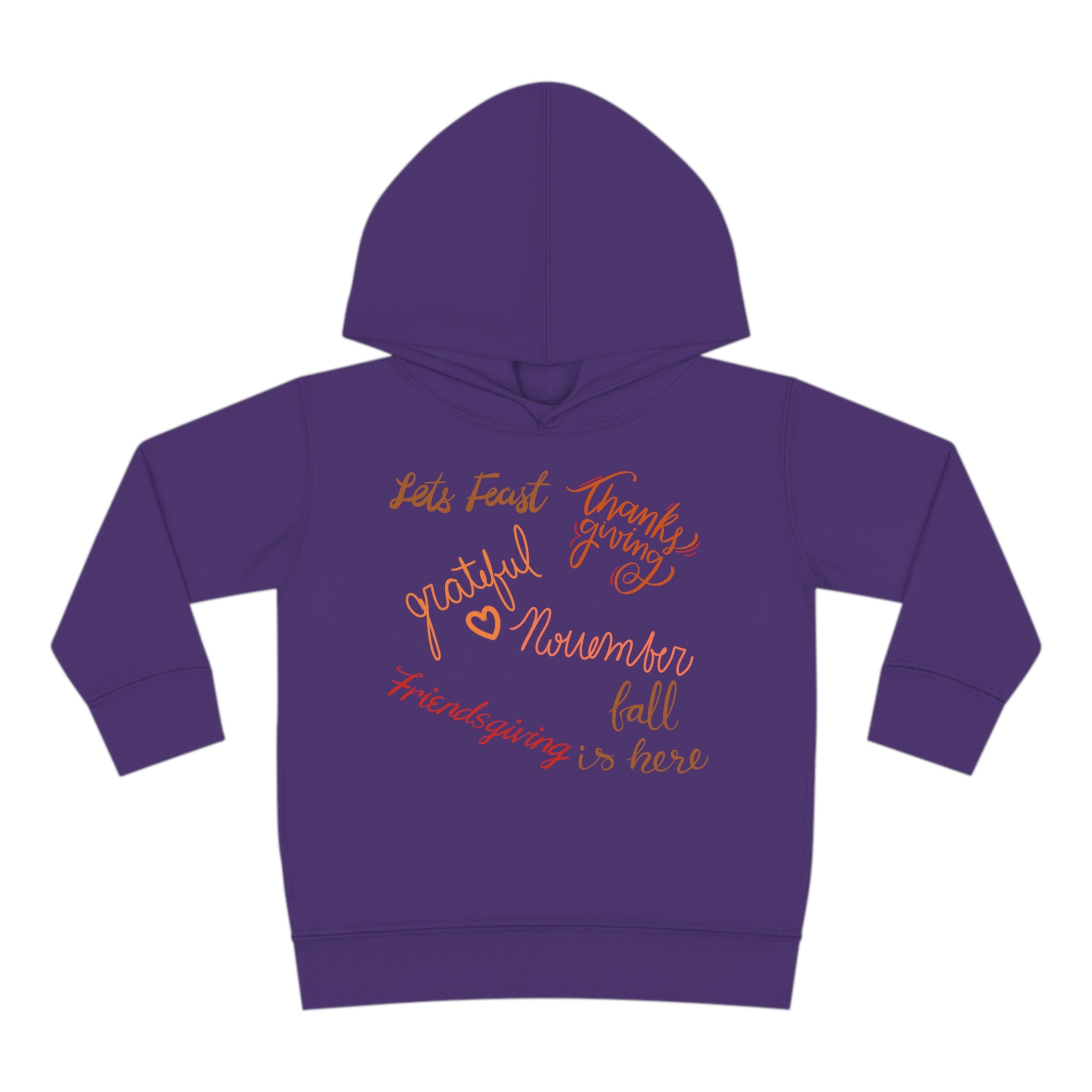 Thanksgiving Season Toddler Pullover Fleece Hoodie
