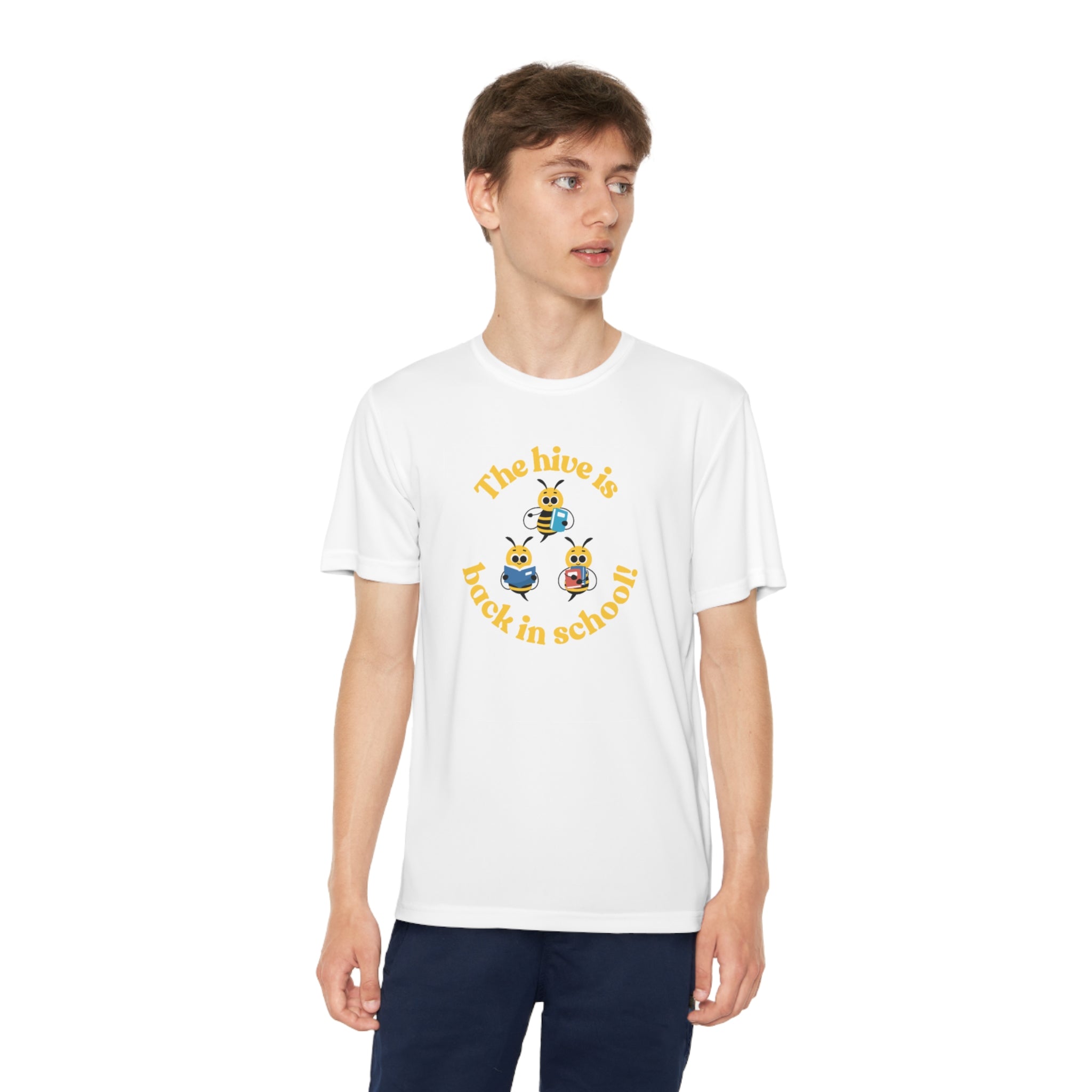 The Hive Is Back In School Youth Competitor Tee