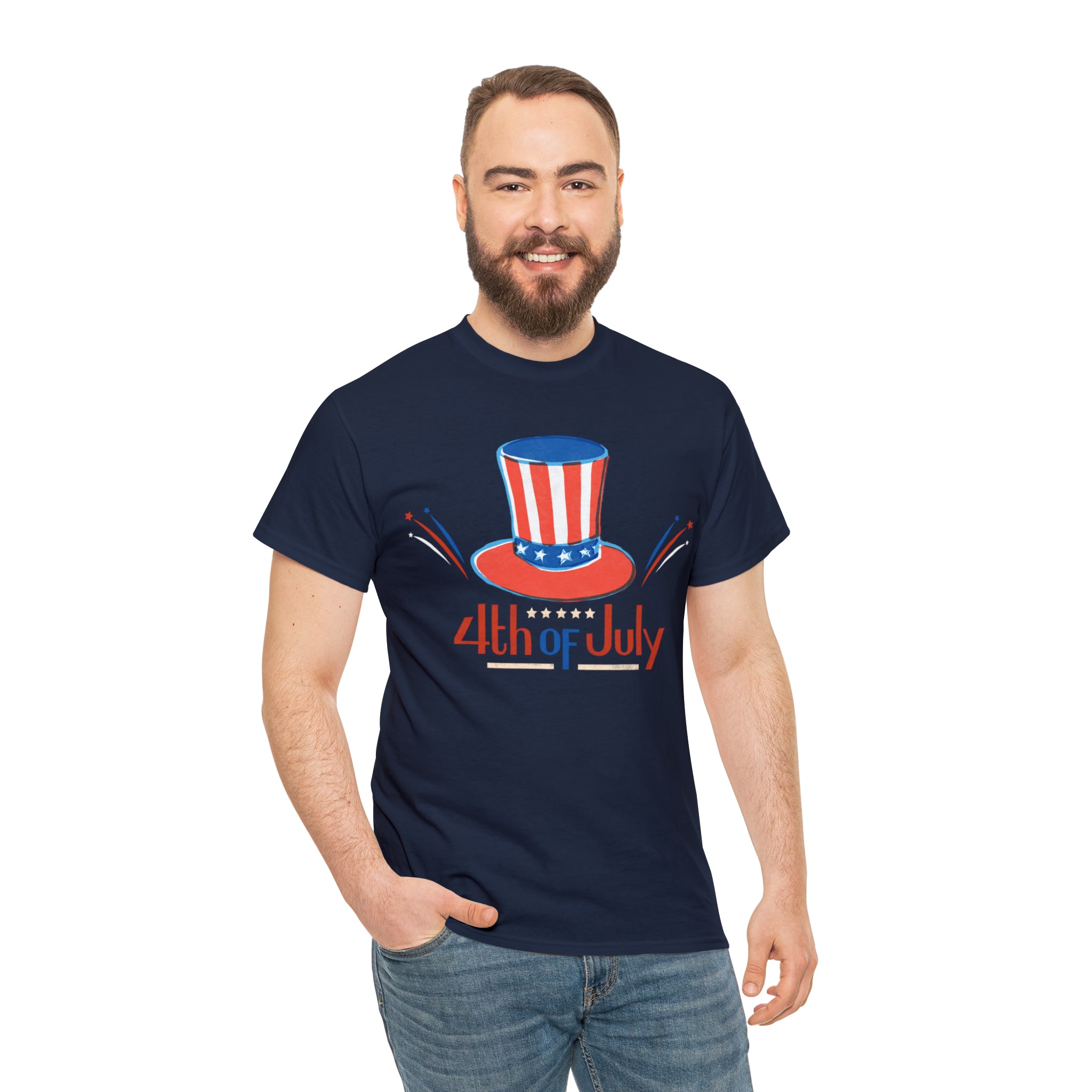 4th Of July Unisex Heavy Cotton Tee