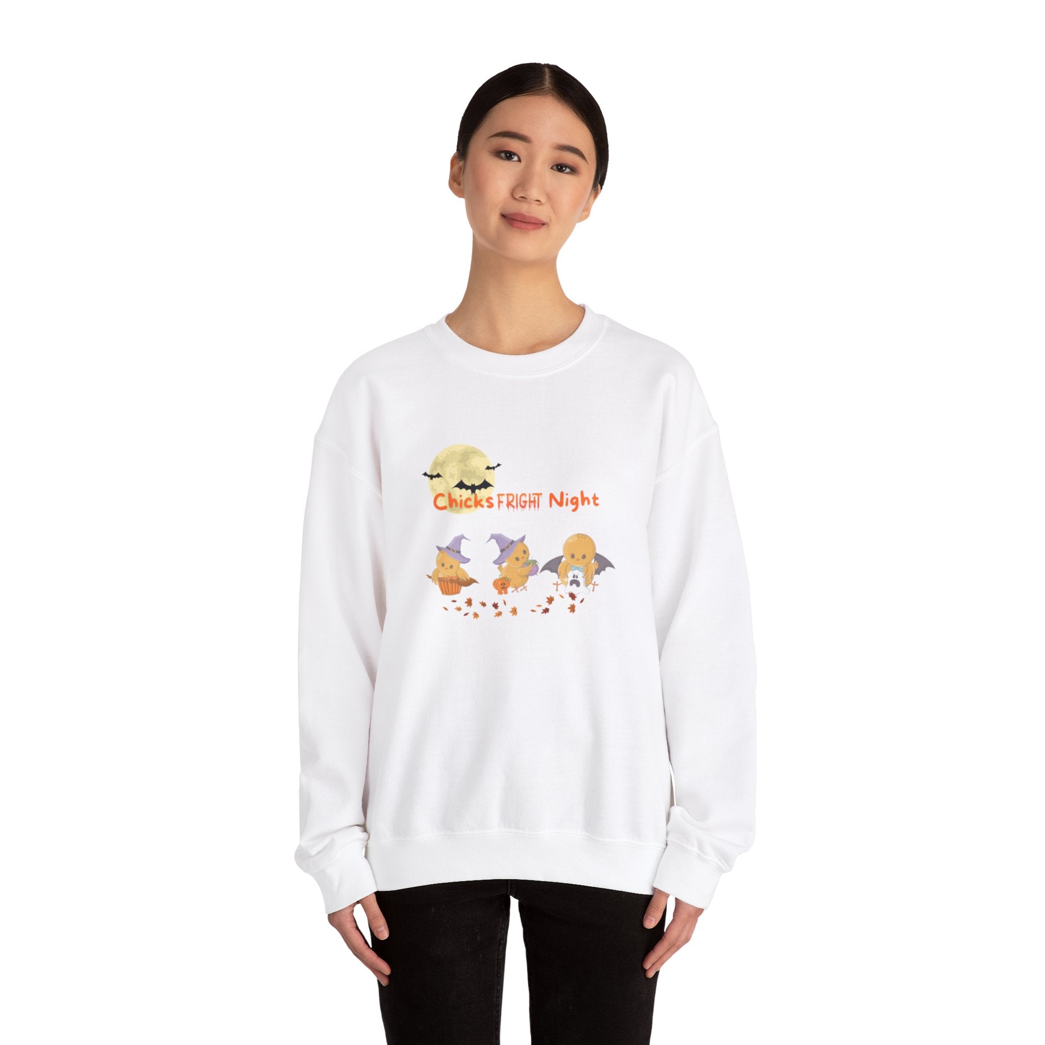 Chicks Fright Night Unisex Heavy Blend™ Crewneck Sweatshirt