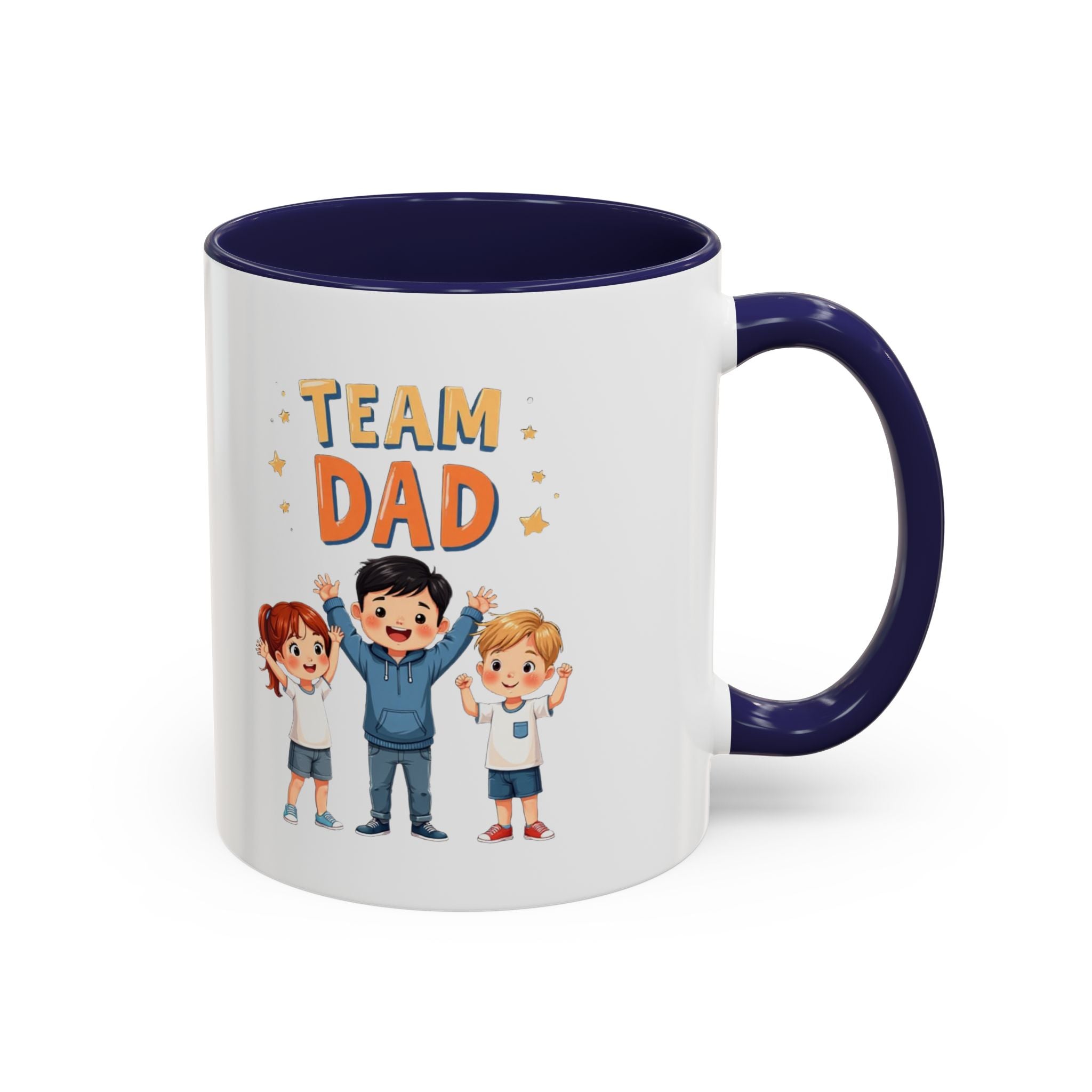 Team Dad Accent Coffee Mug