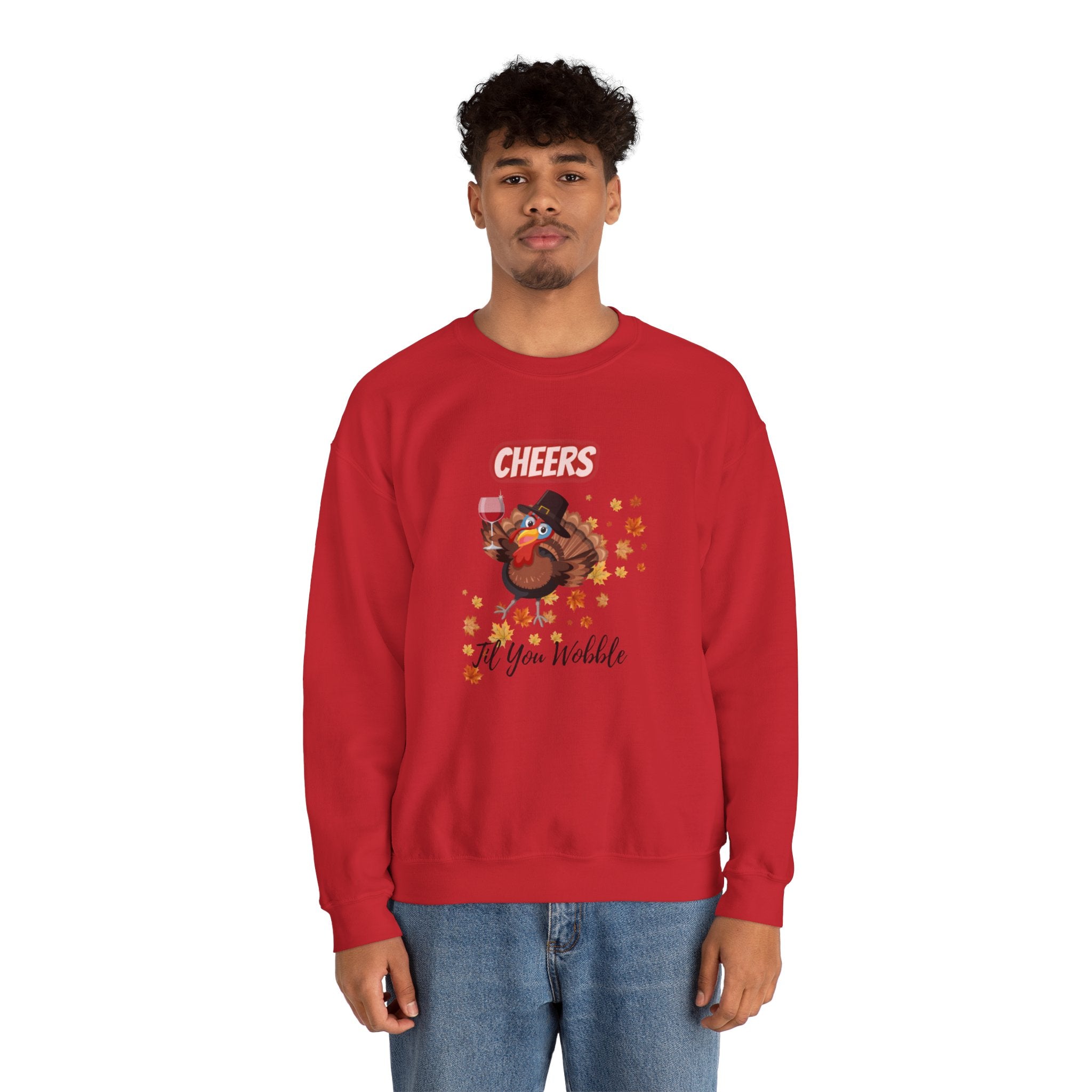 Cheers Til You Wobble Unisex Heavy Blend™ Crewneck Sweatshirt