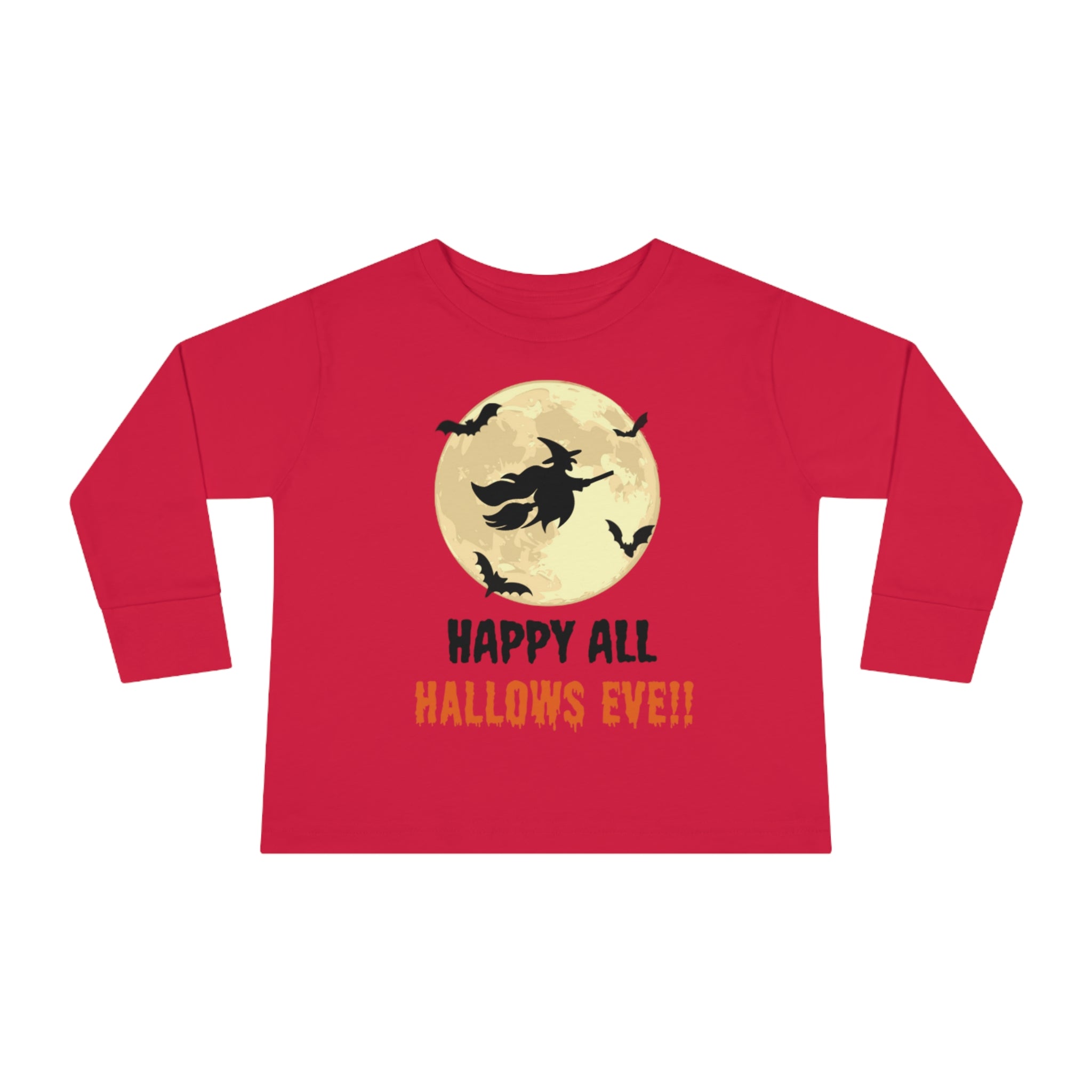 Happy All Hallows Eve Toddler Long Sleeve Tee