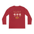 Santa's Holiday Party Youth Long Sleeve Competitor Tee