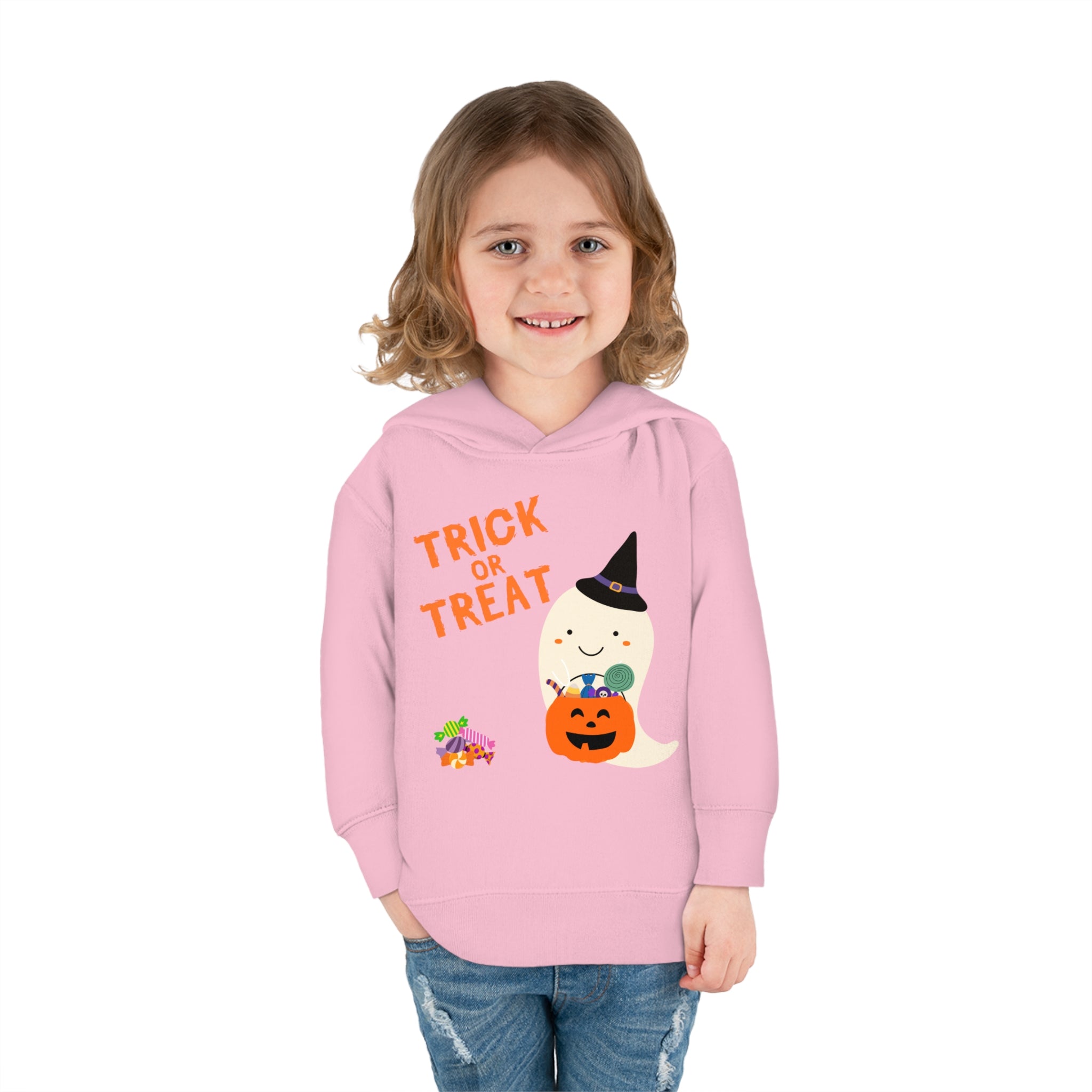 Trick or Treat Toddler Pullover Fleece Hoodie