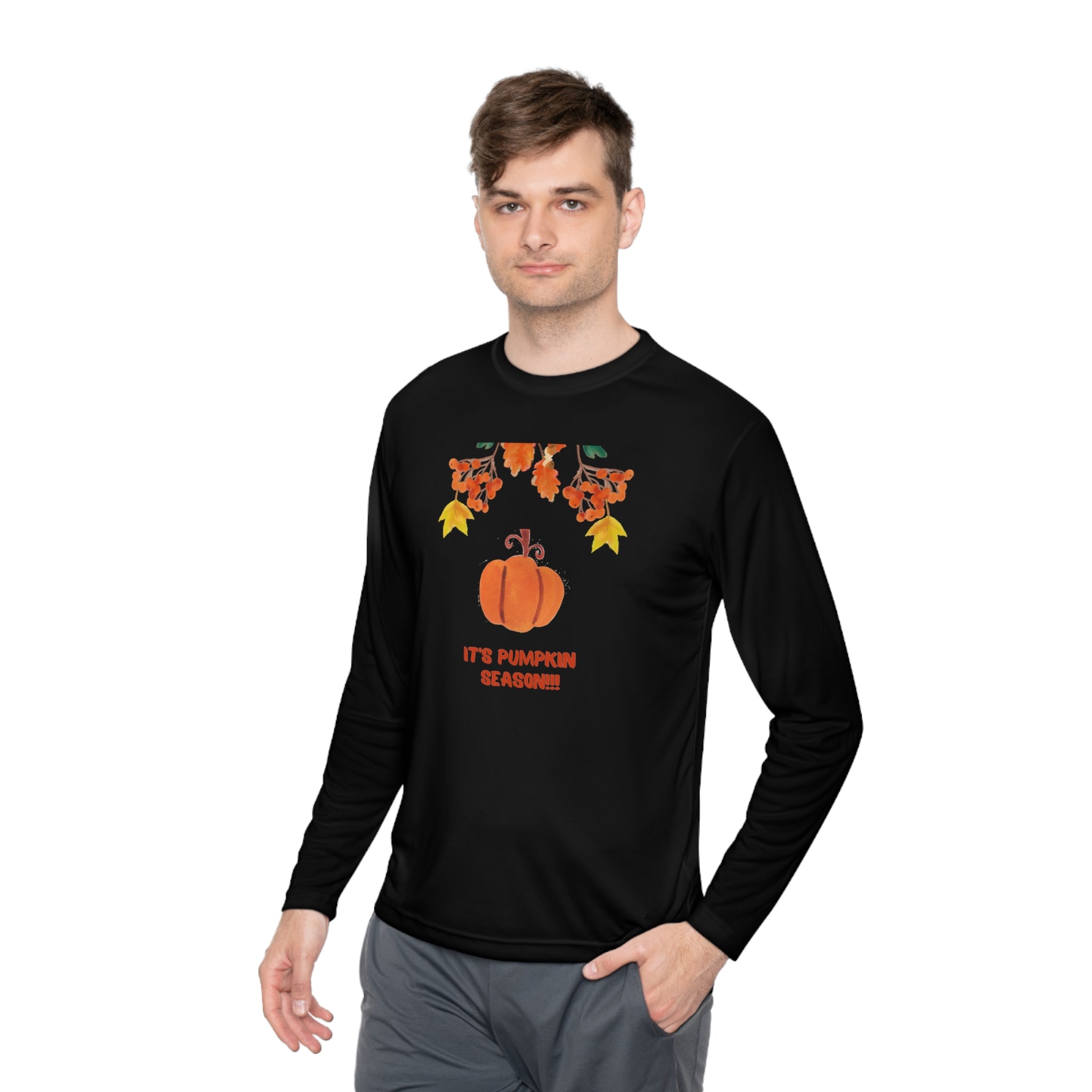 Pumpkin Season Unisex Lightweight Long Sleeve Tee