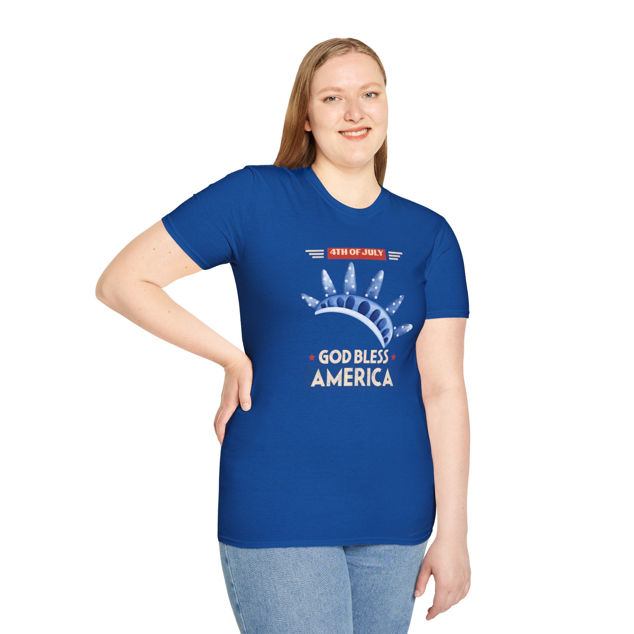 God Bless America Unisex Softstyle T-Shirt