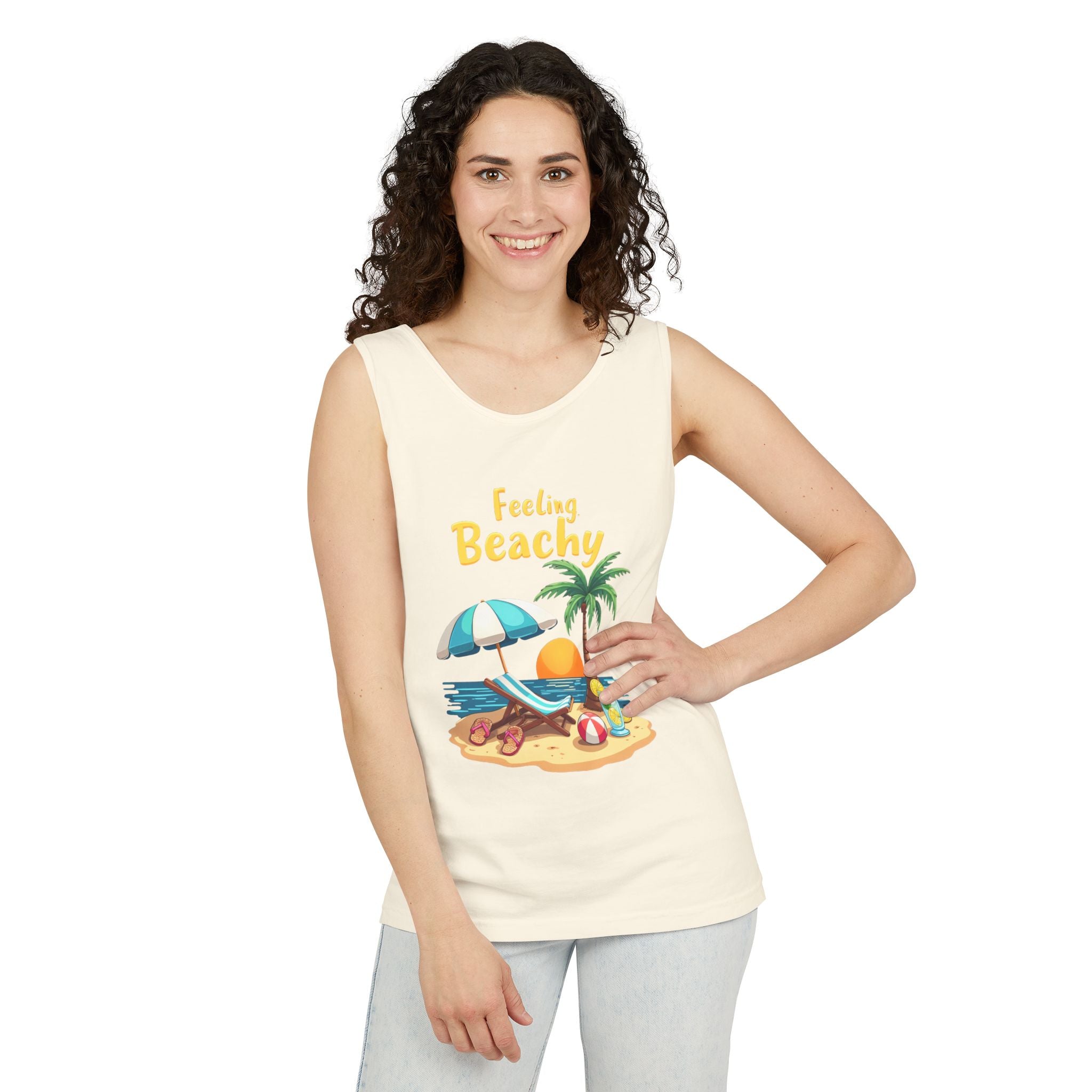 Feeling Beachy Unisex Tank Top
