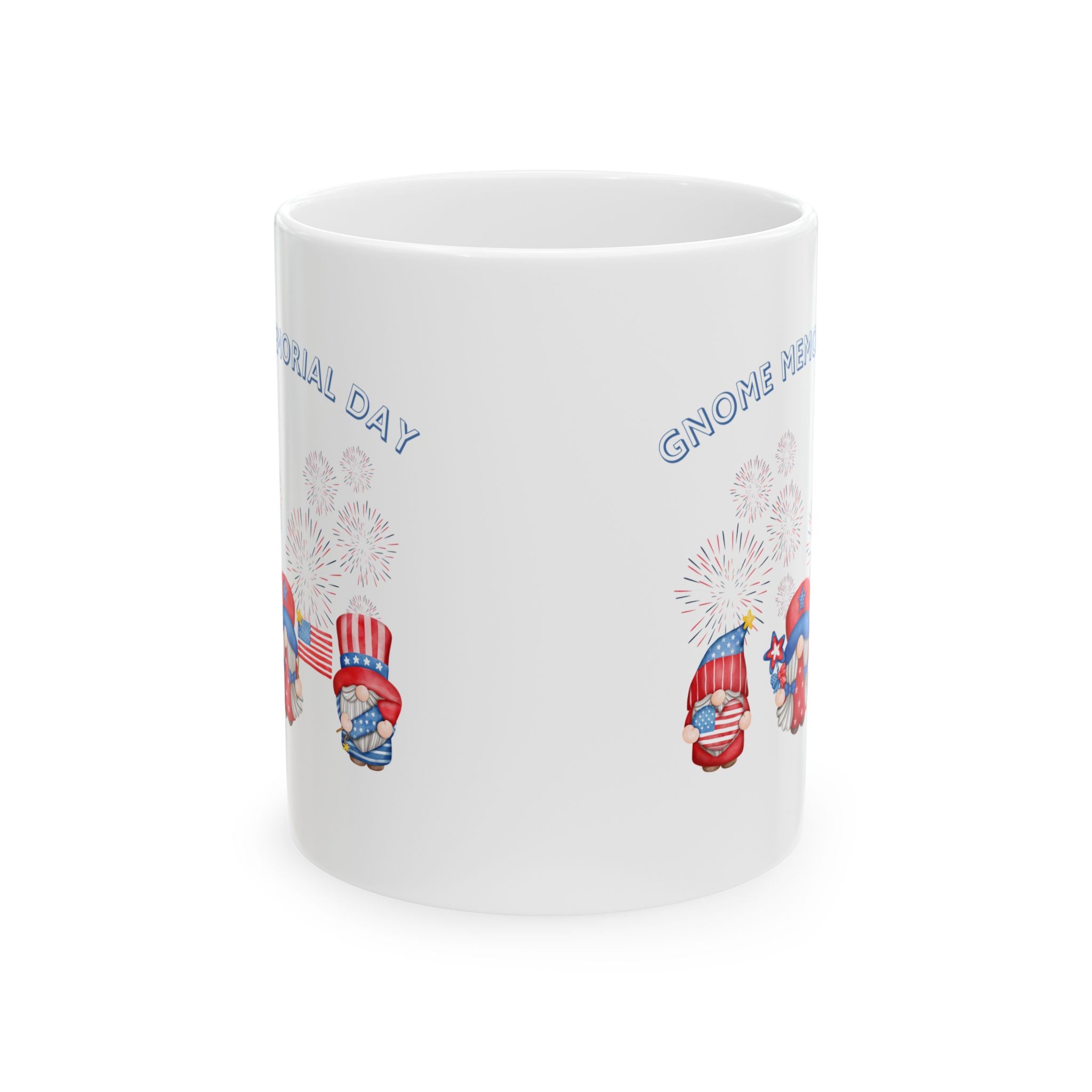 Gnome  Memorial Day Ceramic Mug 11oz & 15oz