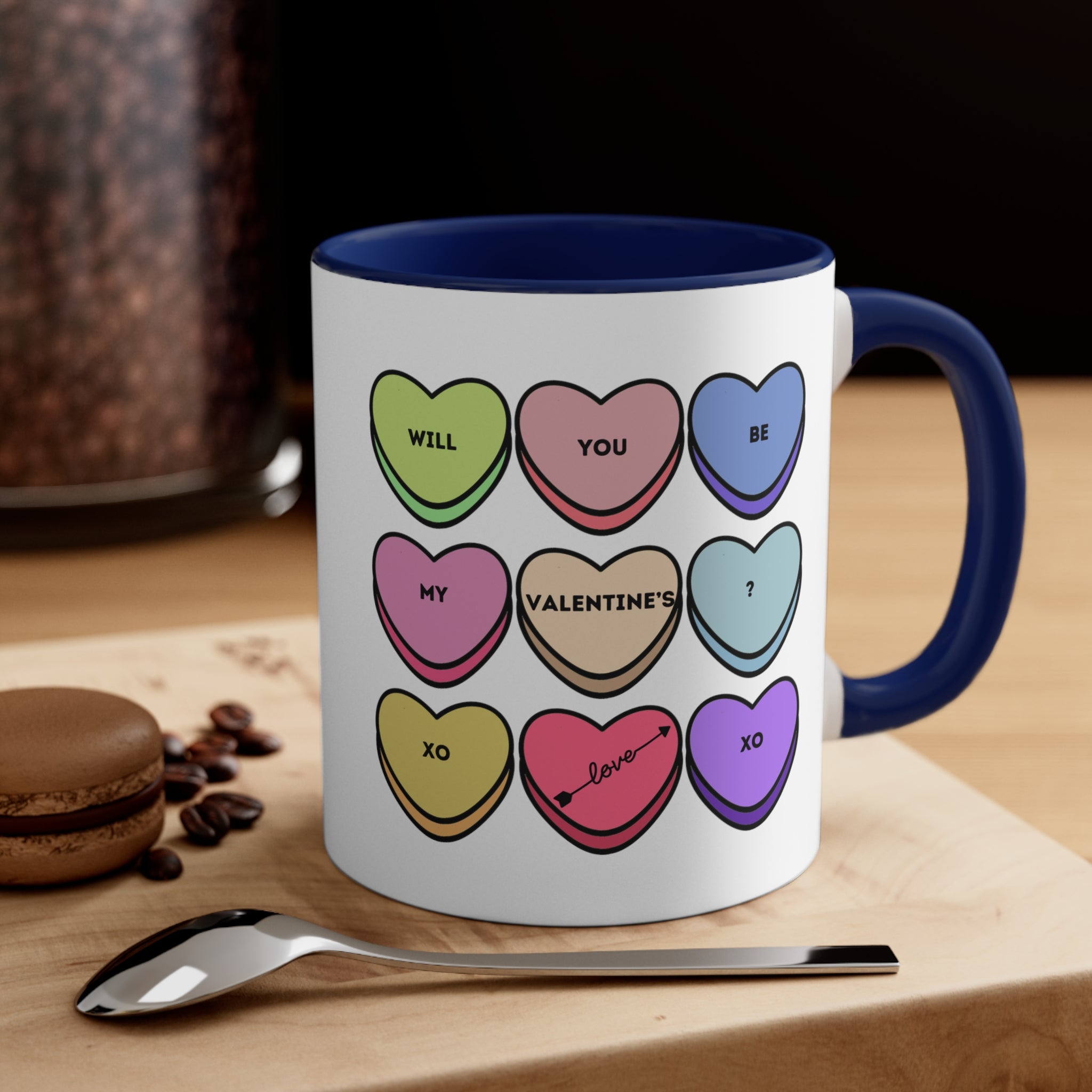 Will You Be My Valentine? Accent Coffee Mug, 11oz