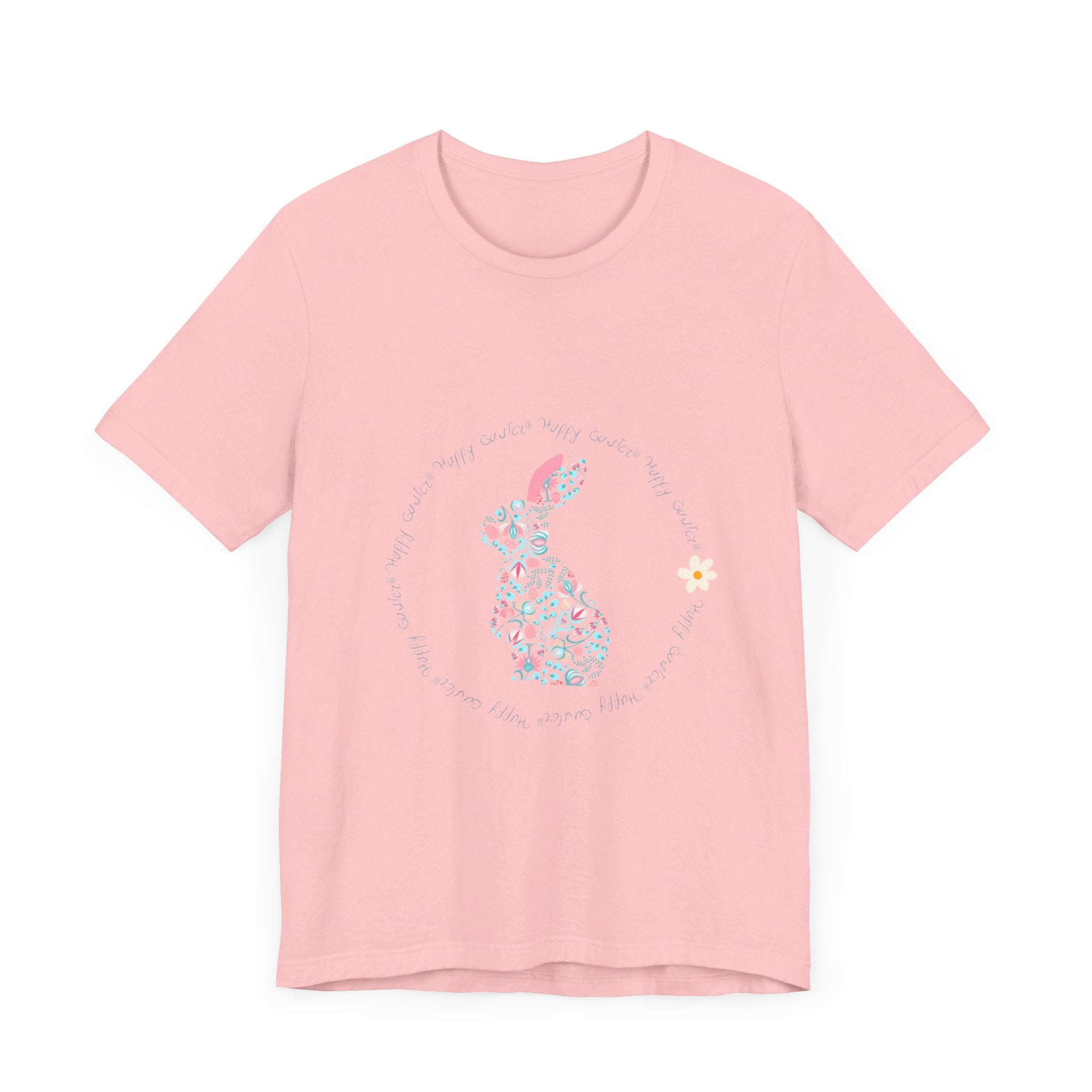 Happy Easter Rabbit Day Unisex Jersey Short Sleeve Tee