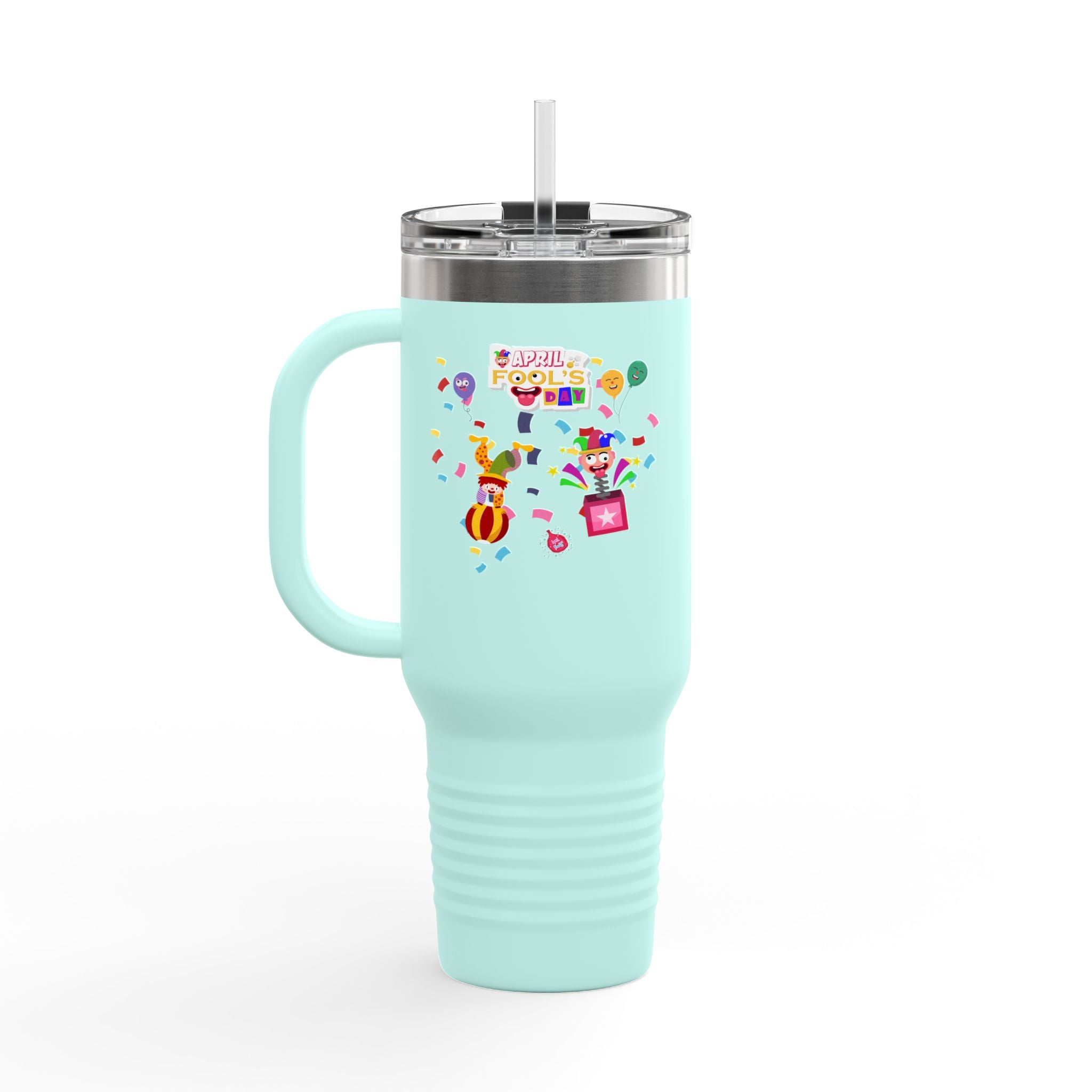 All April Fool's Day Insulated Travel Mug - 40oz