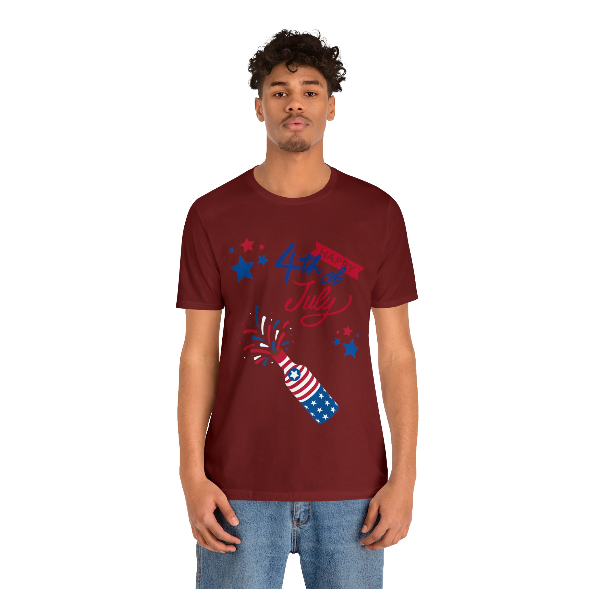 Happy 4th Of July Celebration Unisex Jersey Short Sleeve Tee