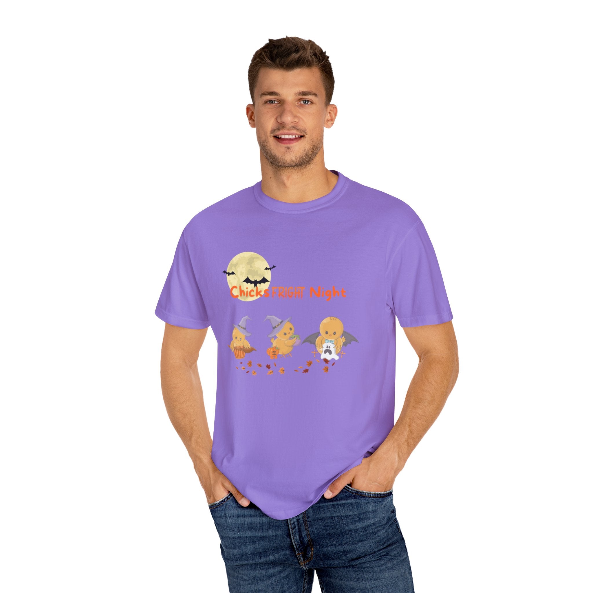 Chicks Fright Night Unisex Garment-Dyed T-shirt