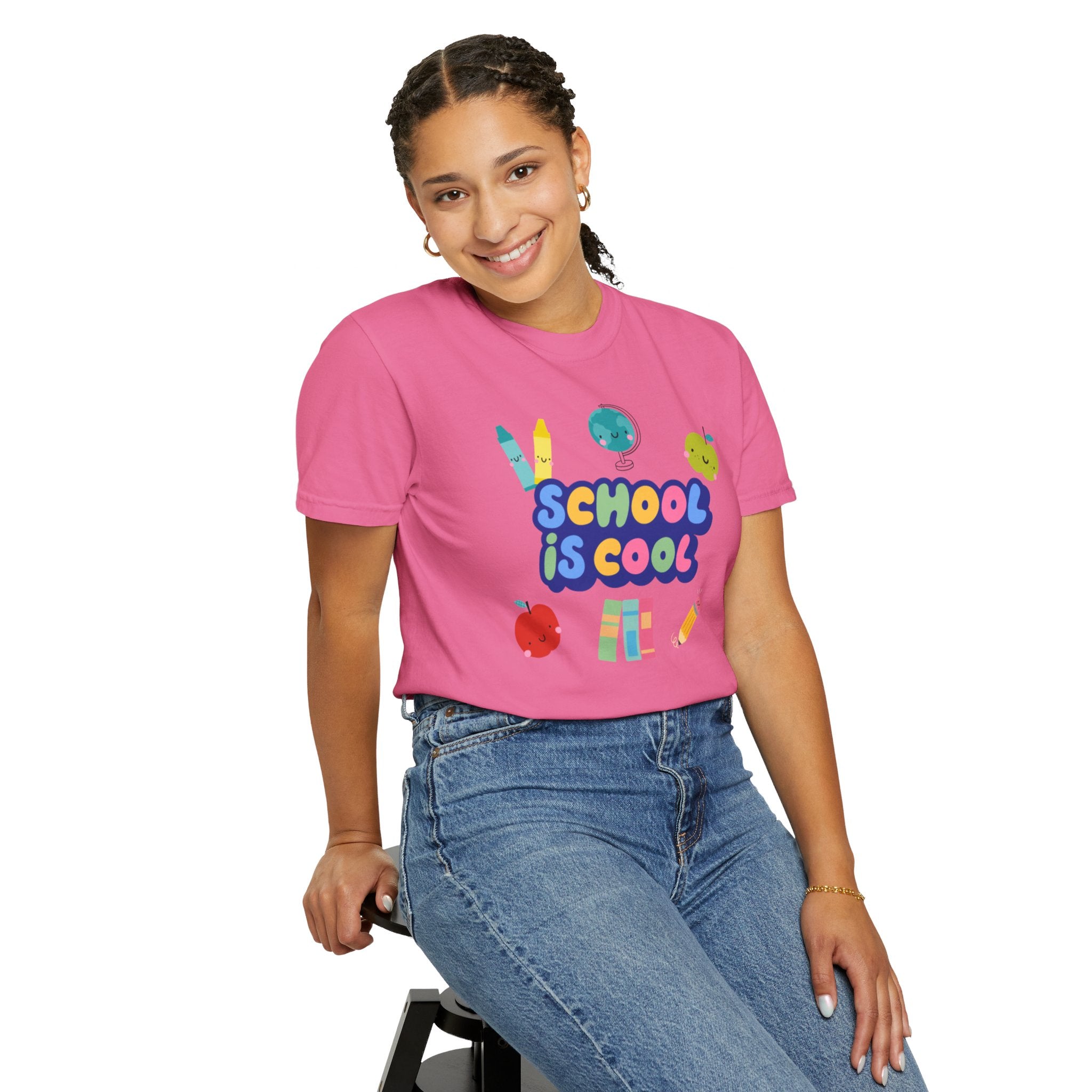 School Is Cool Unisex Garment-Dyed T-shirt