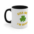 Kiss Me I'm Irish Accent Coffee Mug, 11oz