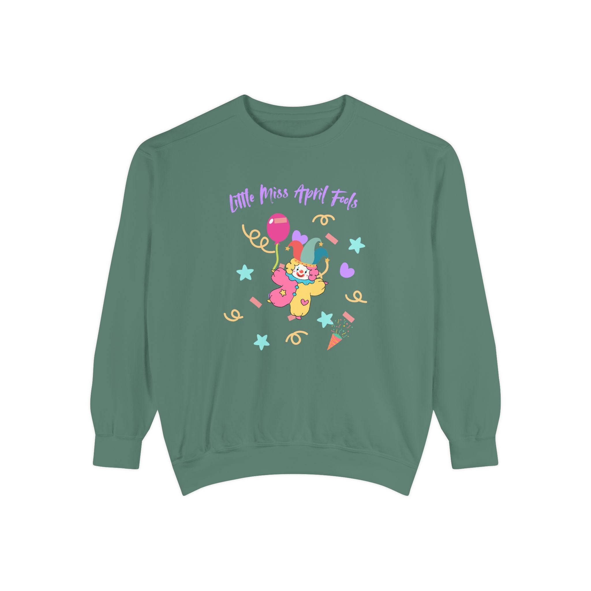 Little Miss April Fool's Day Unisex Garment-Dyed Sweatshirt