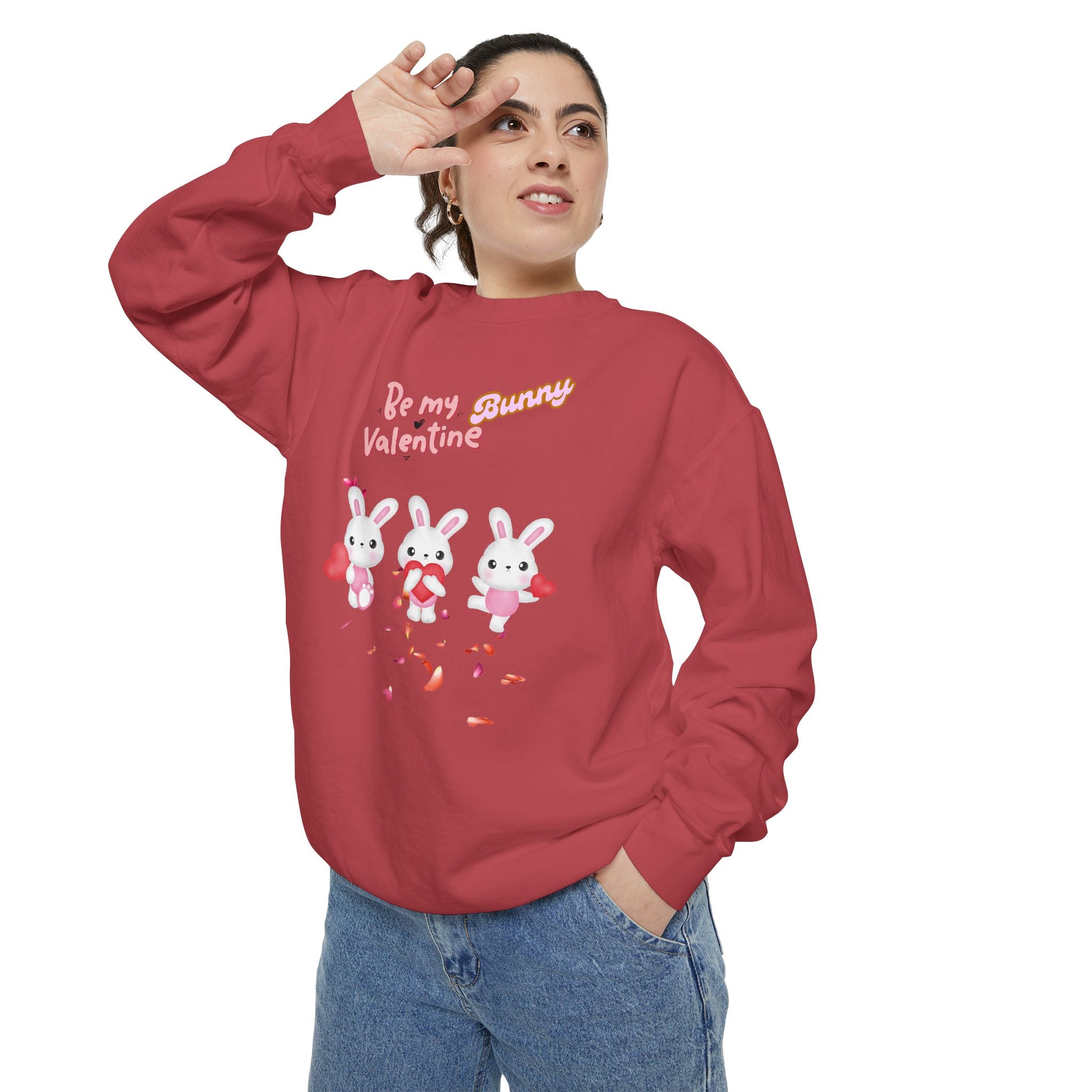 My Bunny Valentine Unisex Garment-Dyed Sweatshirt