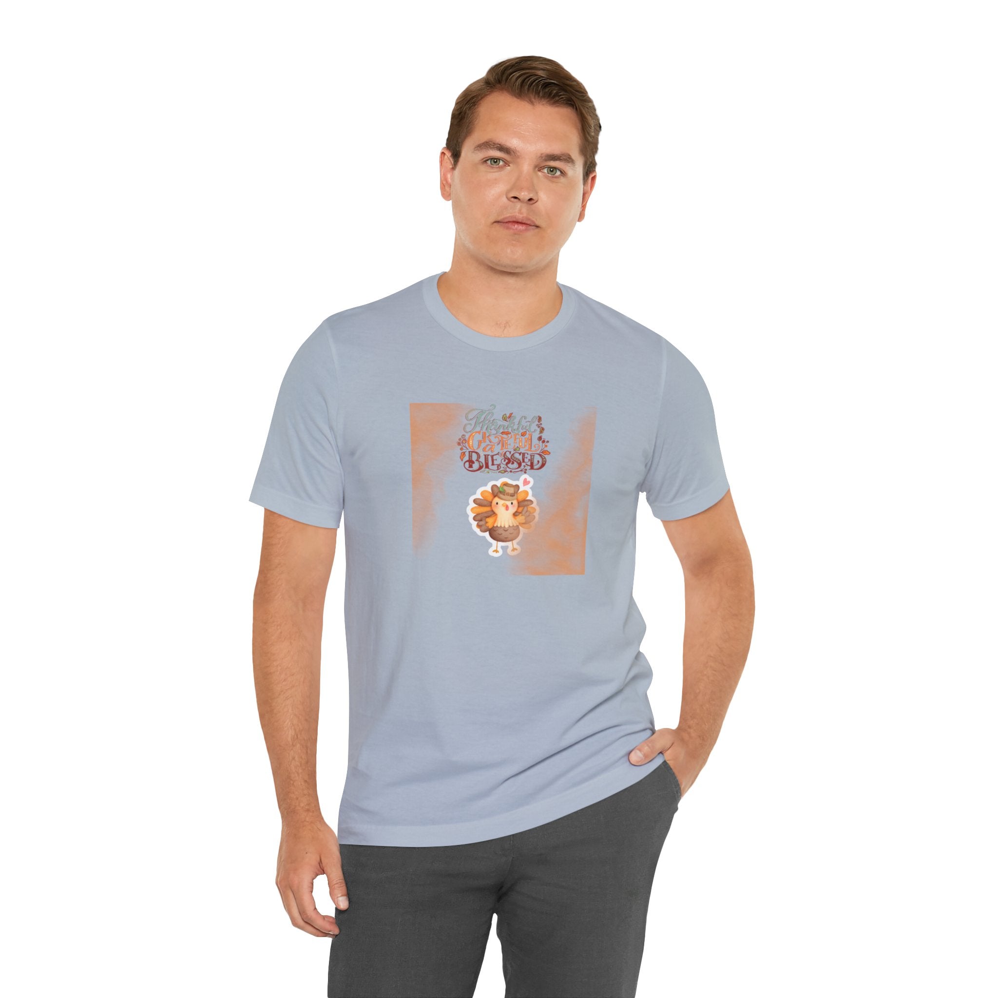 Thankful Grateful Blessed Unisex Jersey Short Sleeve Tee