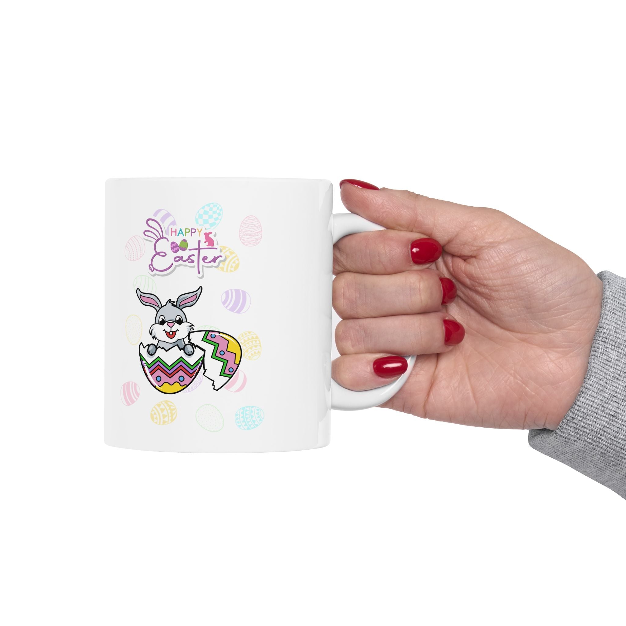 Easter Greetings Ceramic Mug - Colorful 11oz & 15oz