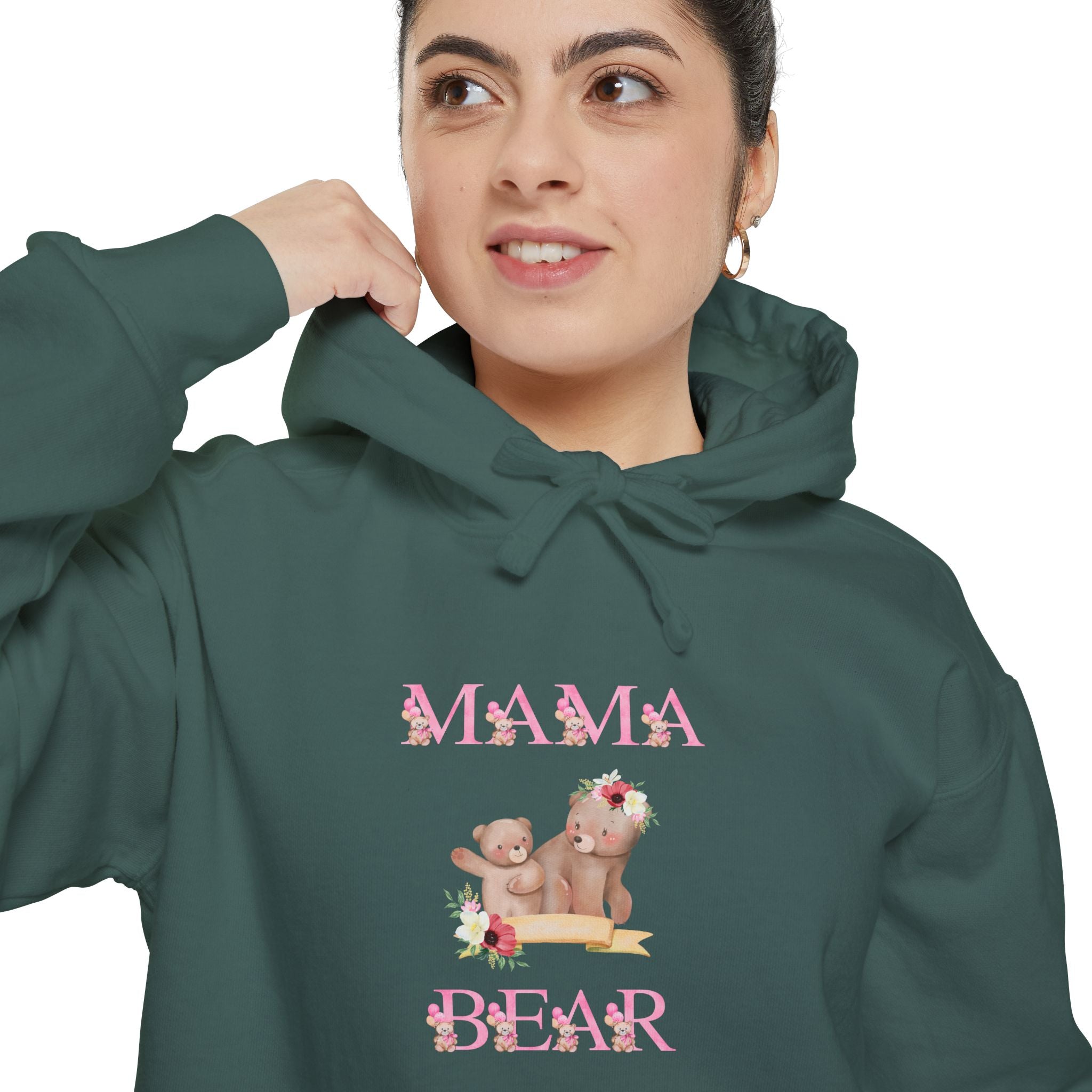 Mama Bear Unisex Garment-Dyed Hoodie