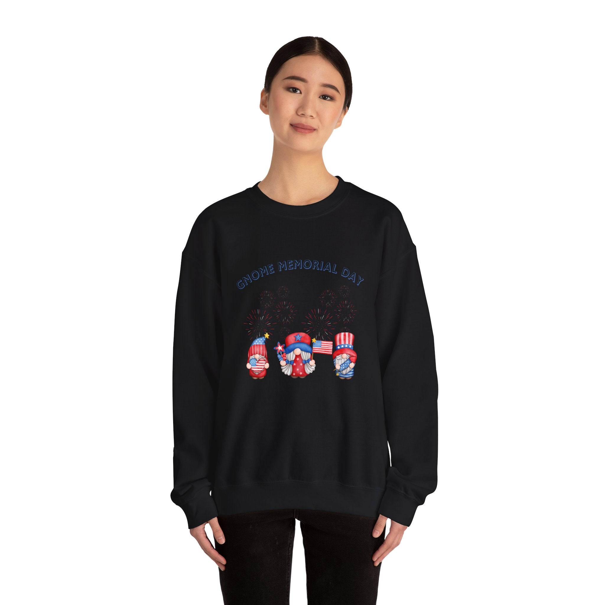 Gnome Memorial Day  Sweatshirt, Unisex Crewneck