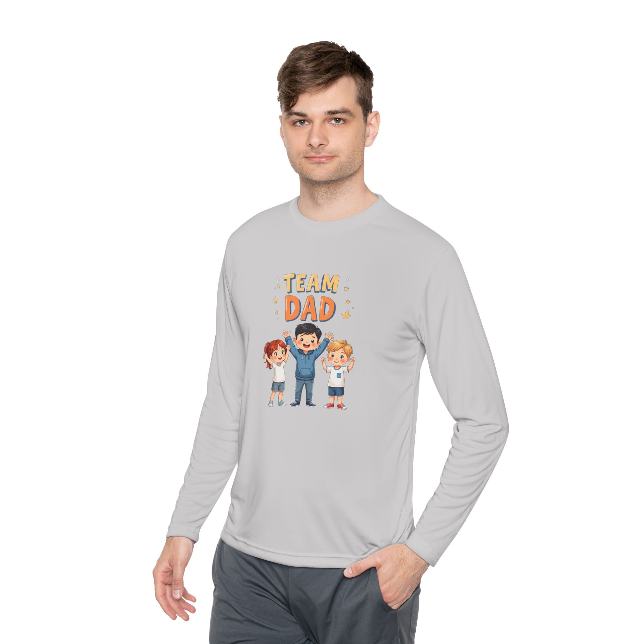 Team Dad Unisex Lightweight Long Sleeve Tee