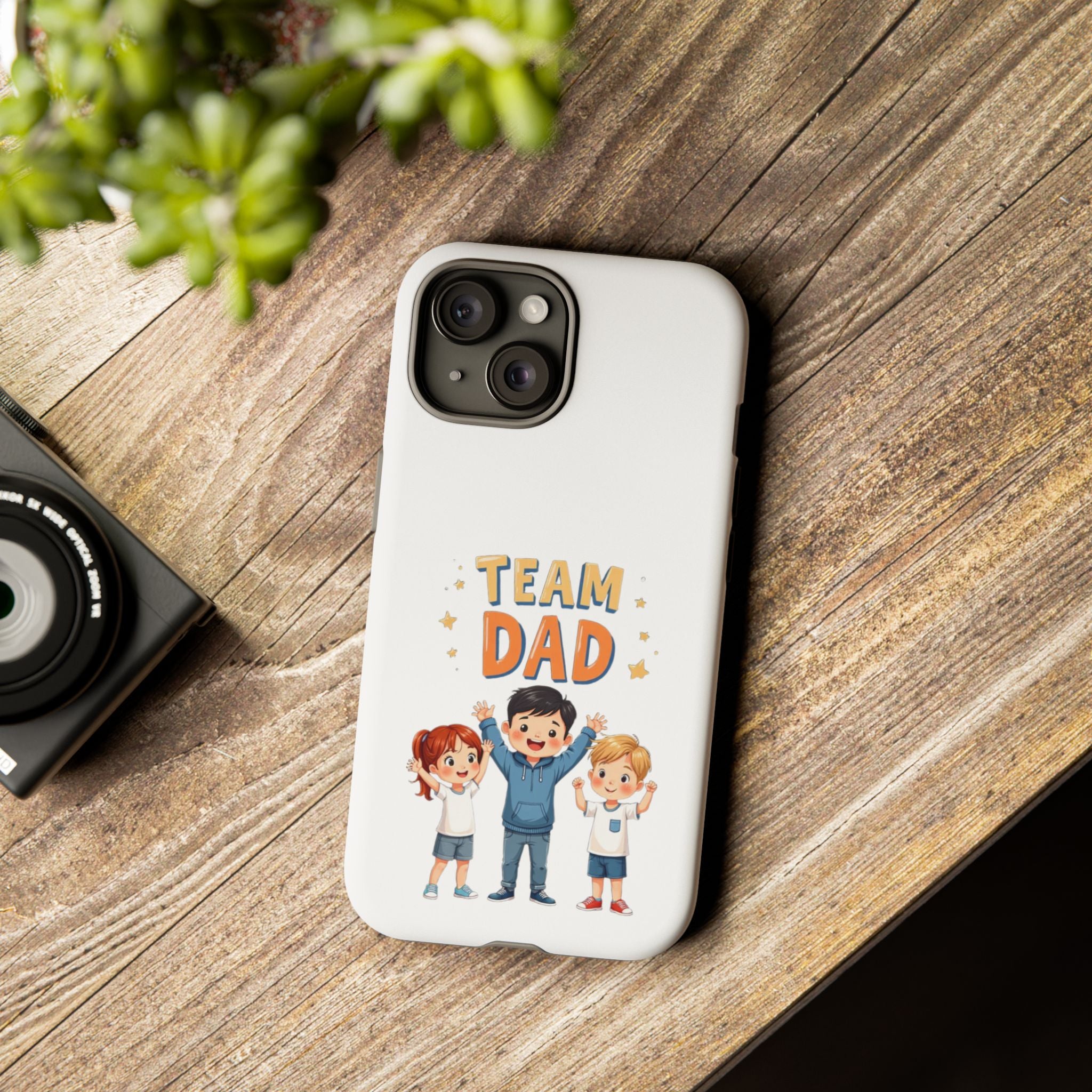 Team Dad Phone Case, Fun Gift for Fathers, Durable Phone Protector, Cute Dad Team Merchandise, Father's Day Special