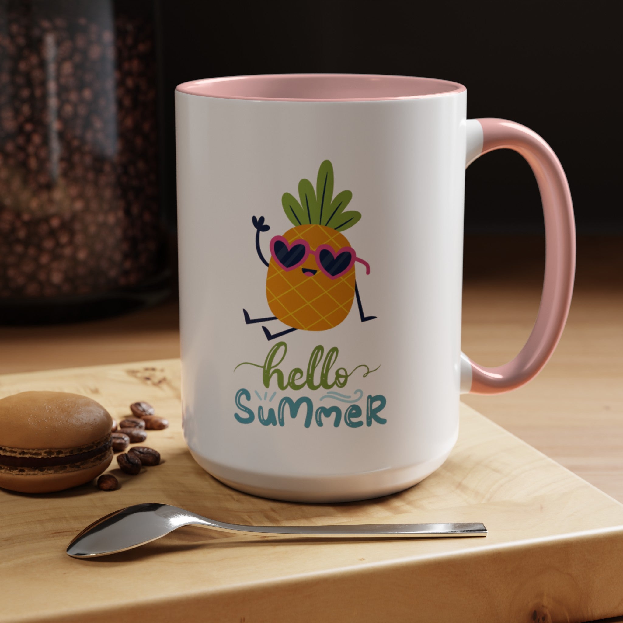 Hello Summer Fun Accent Coffee Mug (11, 15oz)