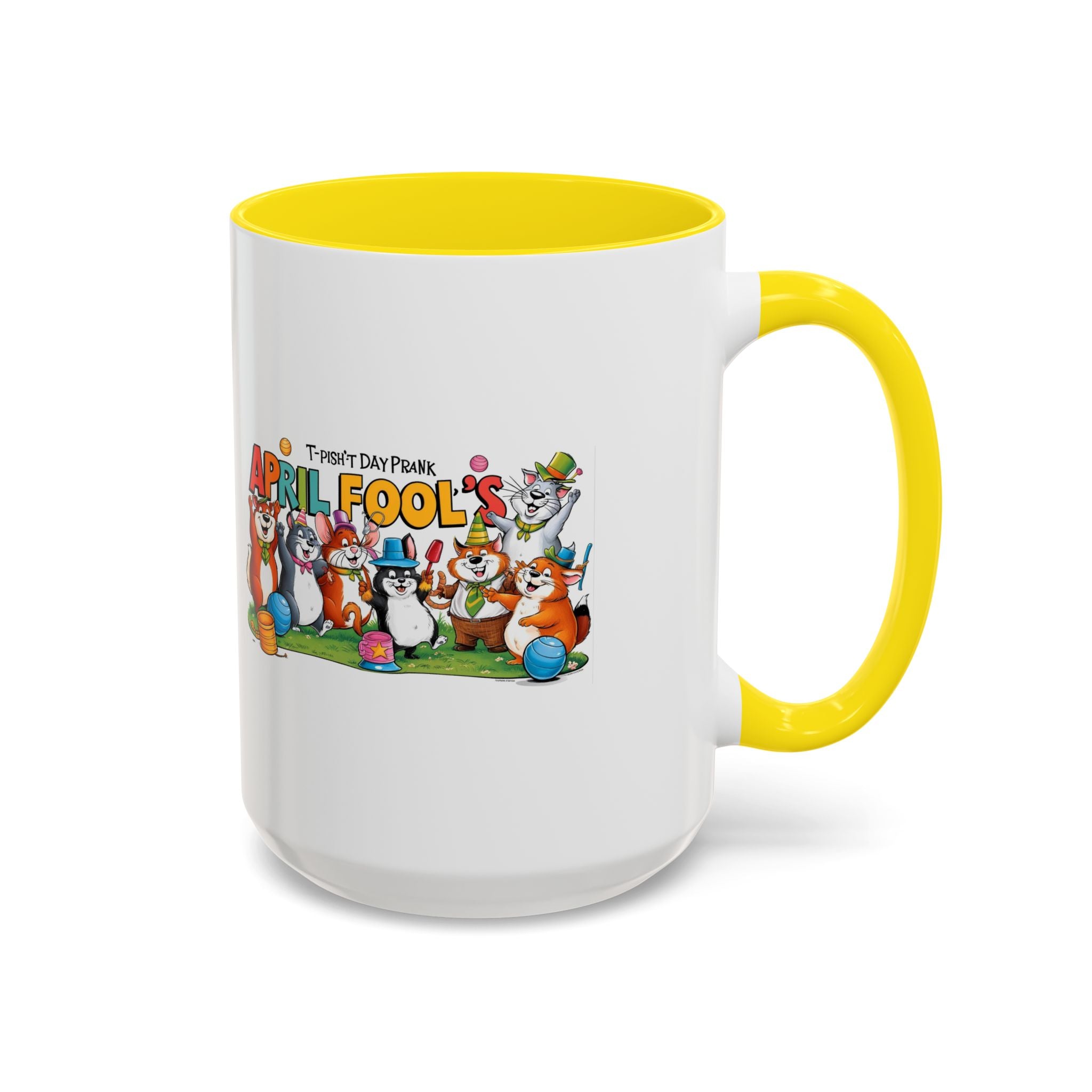 T-Pish'-T Day Prank Accent Coffee Mug