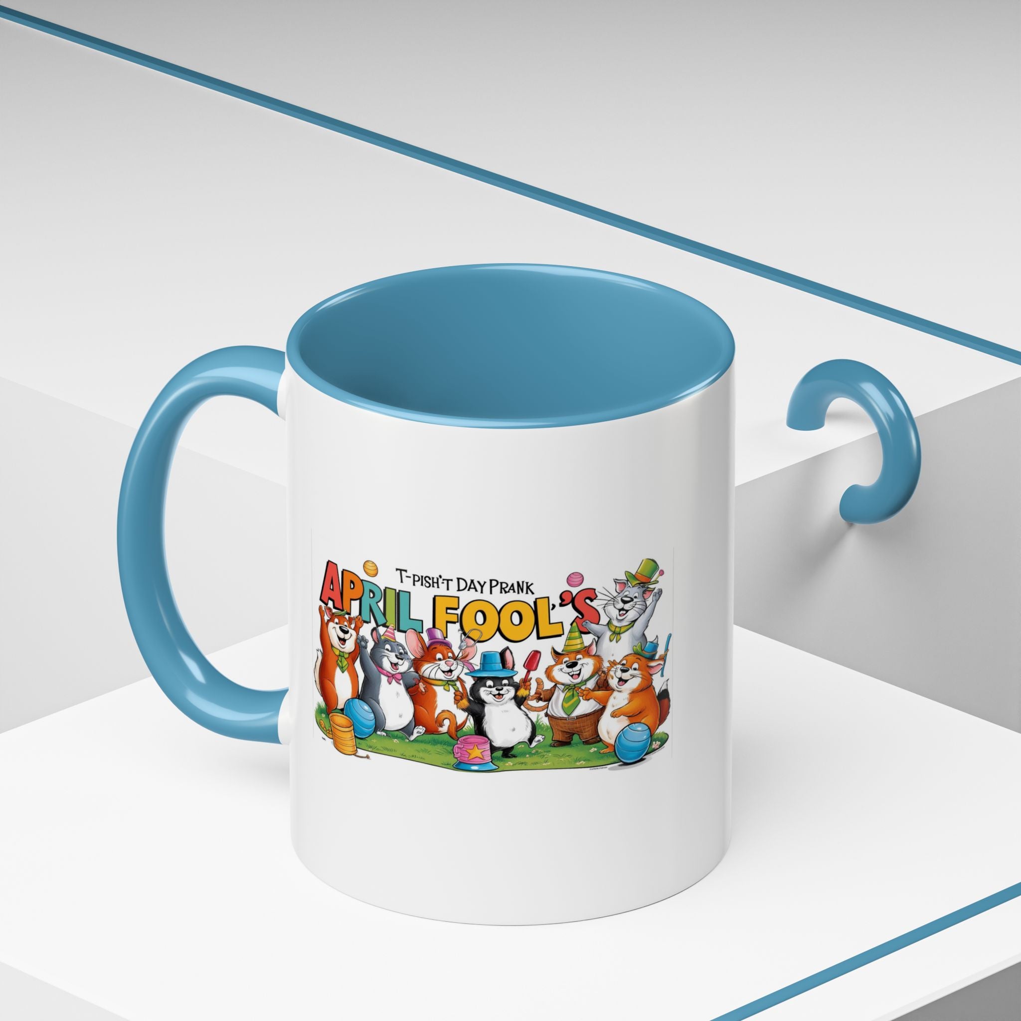 T-Pish'-T Day Prank Accent Coffee Mug