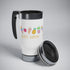 Sweet Summer Stainless Steel Travel Mug with Handle, 14oz