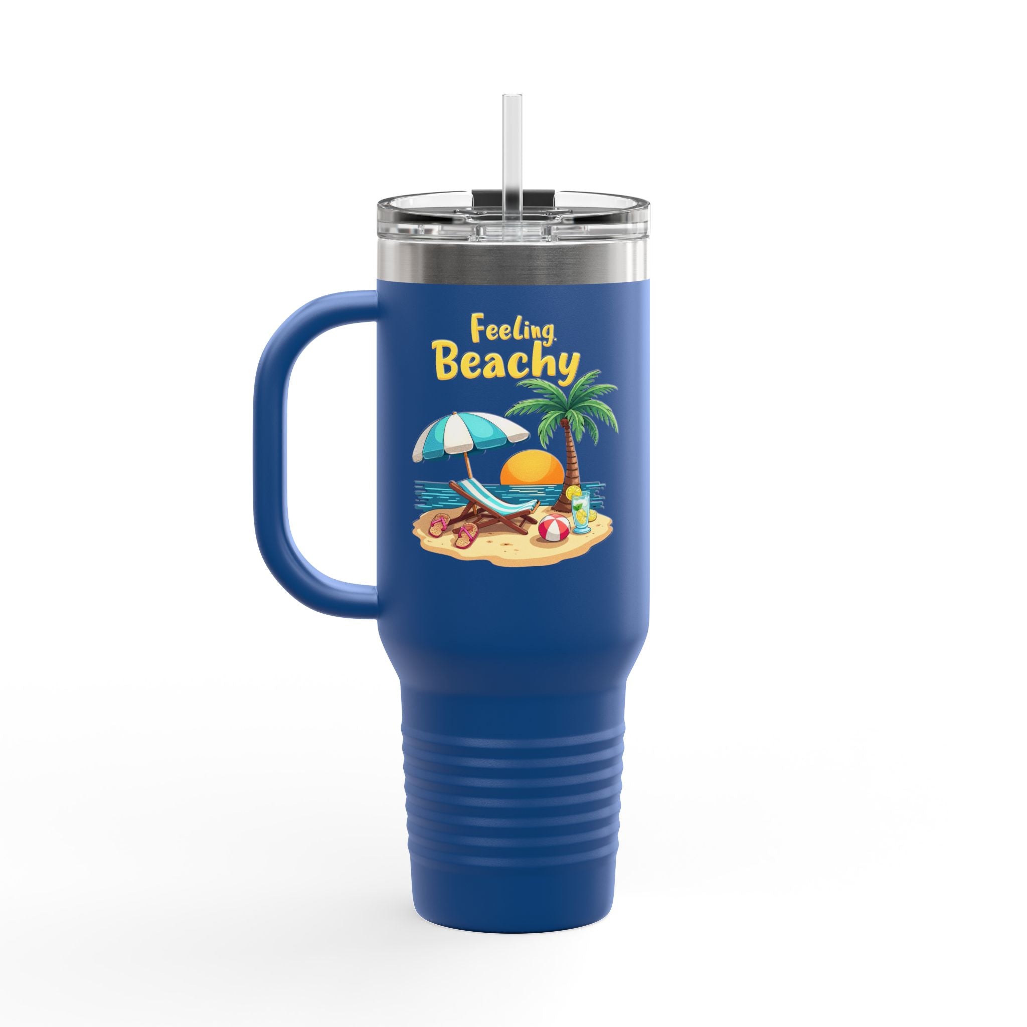 Feeling Beachy Insulated Travel Mug, 40oz