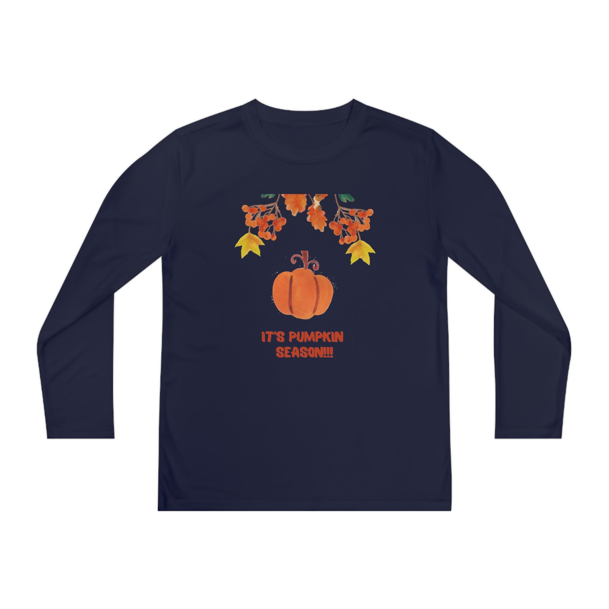 Pumpkin Season Youth Long Sleeve Competitor Tee