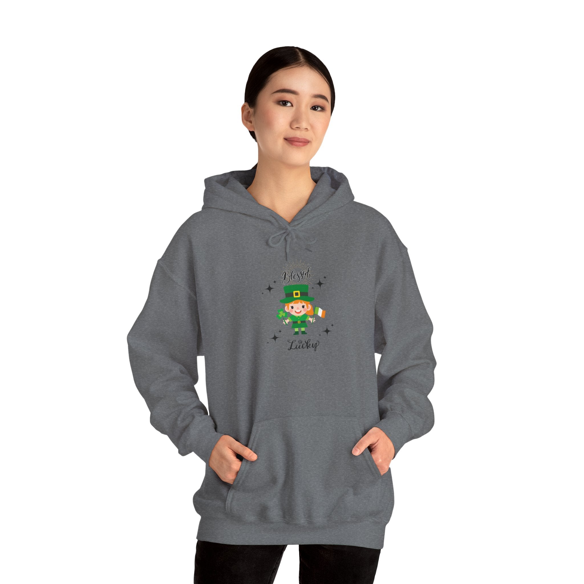 Blessed & Lucky Lucky  Unisex Hoodie - St. Patrick's Day Sweatshirt