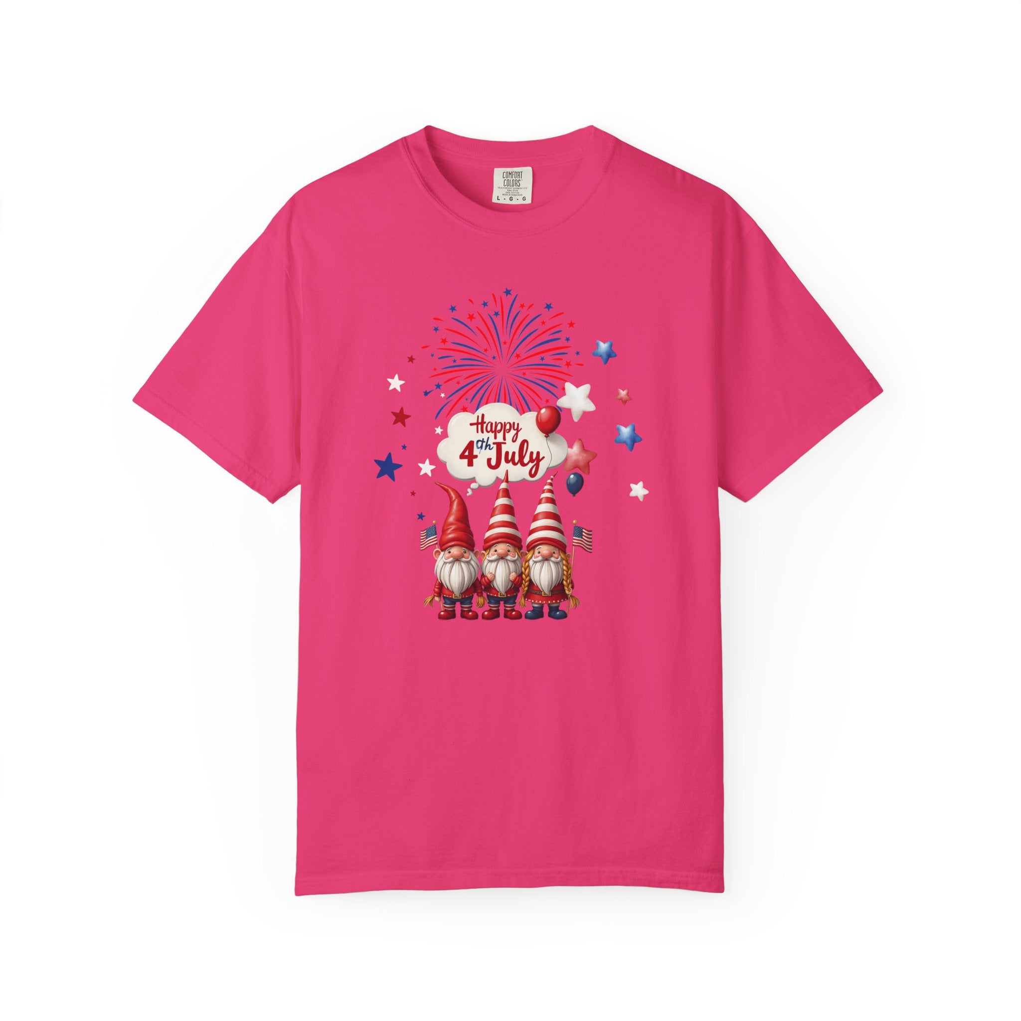 Gnome 4th of July T-shirt for 4th of July, Unisex Summer Tee