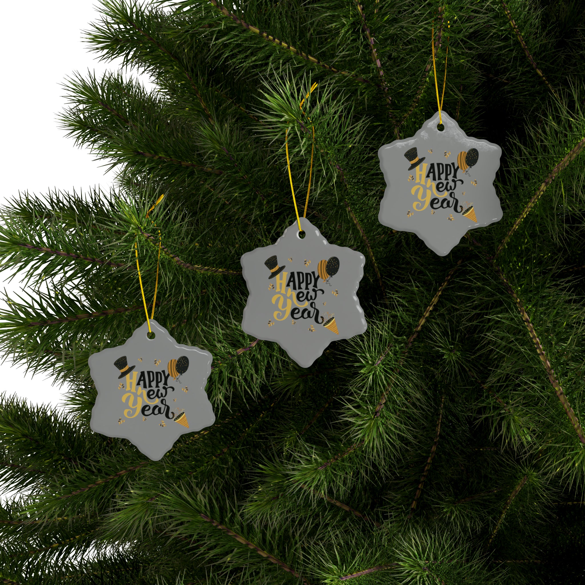 Wishing You A Great Year Ahead! Ceramic Ornaments (1pc, 3pcs, 5pcs, 10pcs)