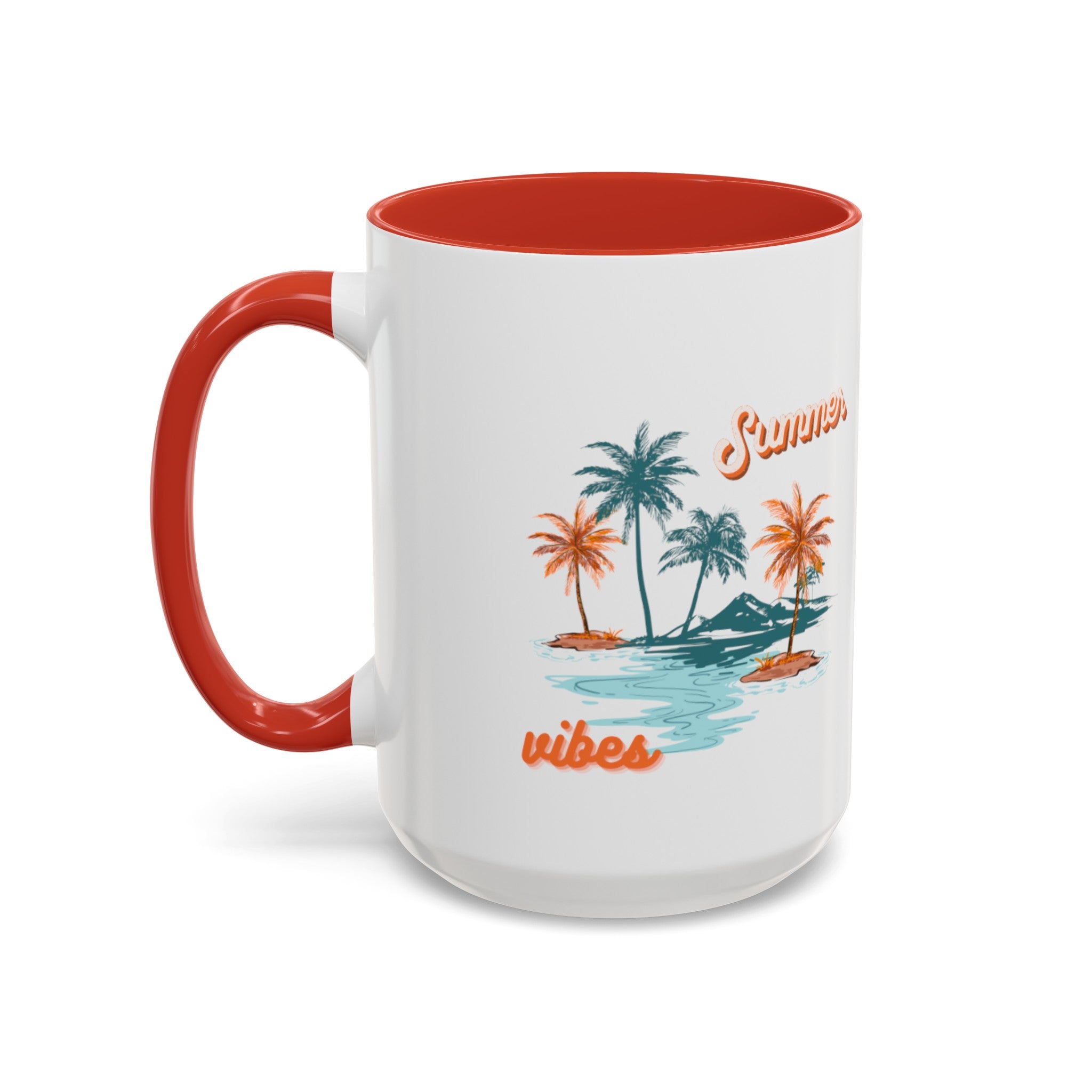 Summer Season Vibes Accent Coffee Mug (11, 15oz)