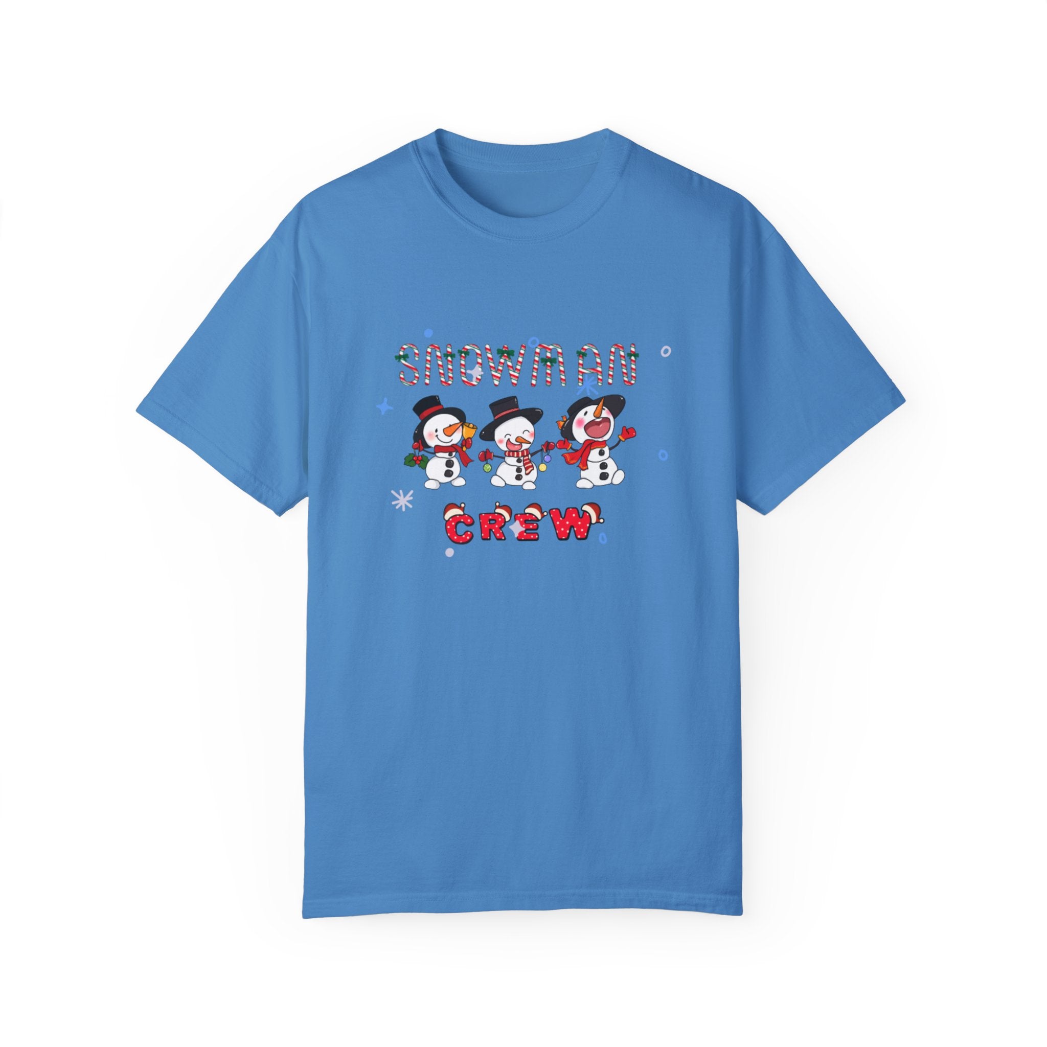 Snowman Crew Unisex Garment-Dyed T-shirt