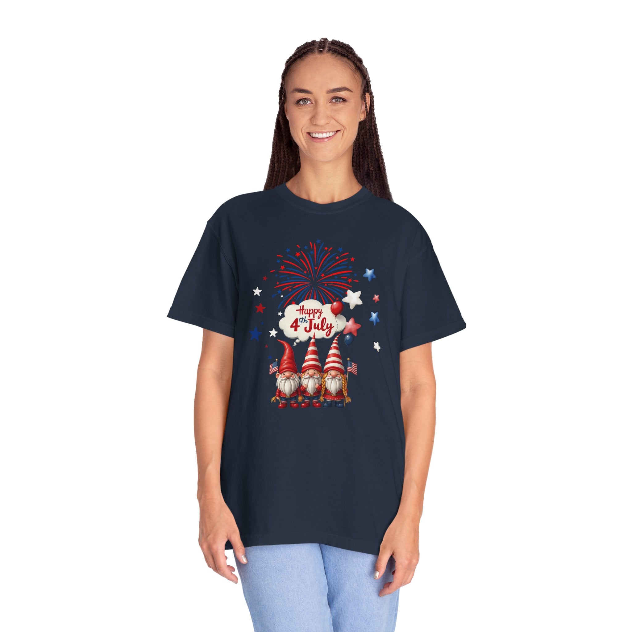 Gnome 4th of July T-shirt for 4th of July, Unisex Summer Tee
